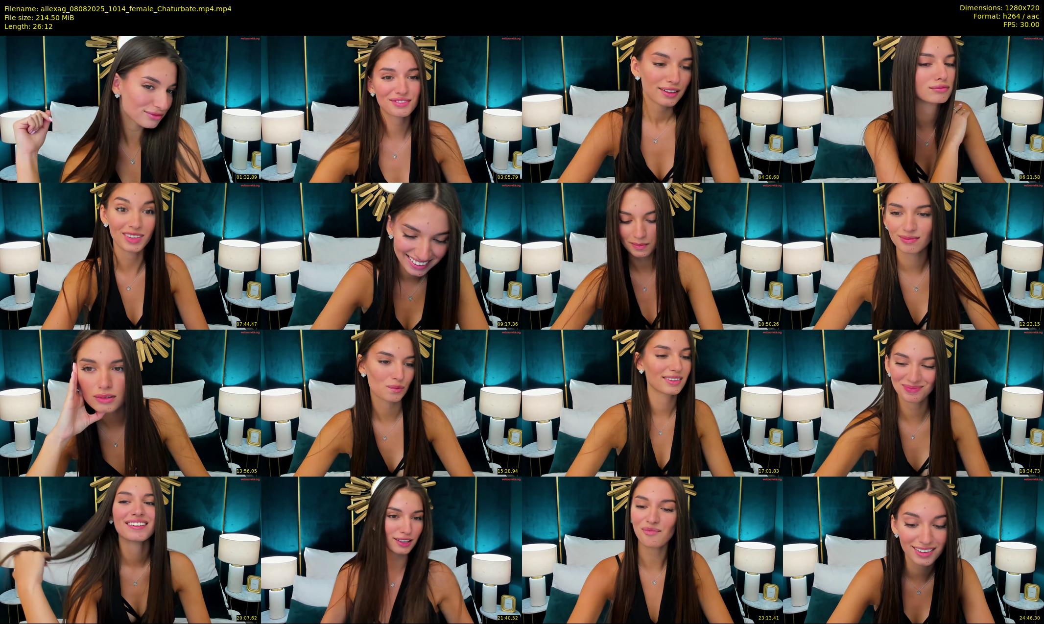 allexag — 27 minute Chaturbate female cam show recording, 720p, Aug 8, 2025