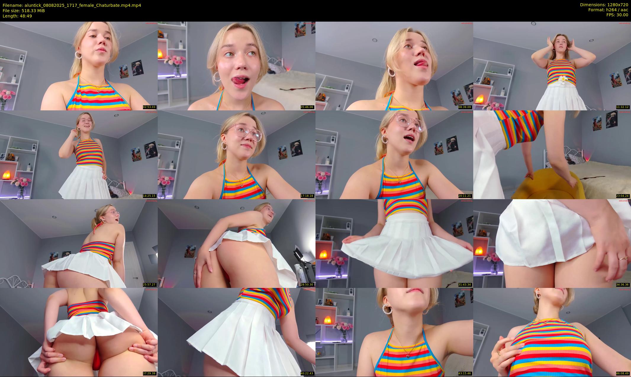 aluntick — 49 minute Chaturbate female cam show recording, 720p, Aug 8, 2025