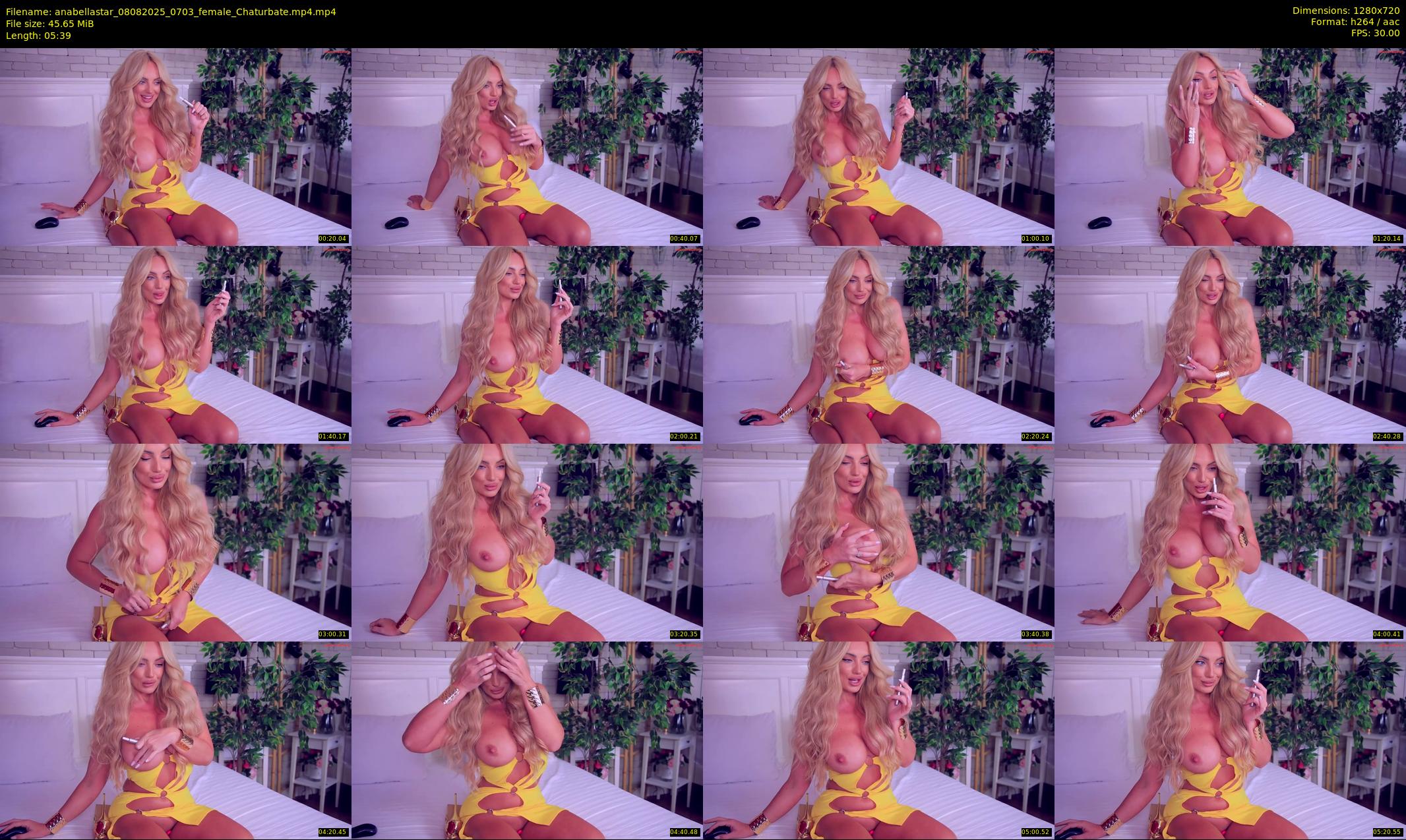 anabellastar — 6 minute Chaturbate female cam show recording, 720p, Aug 8, 2025