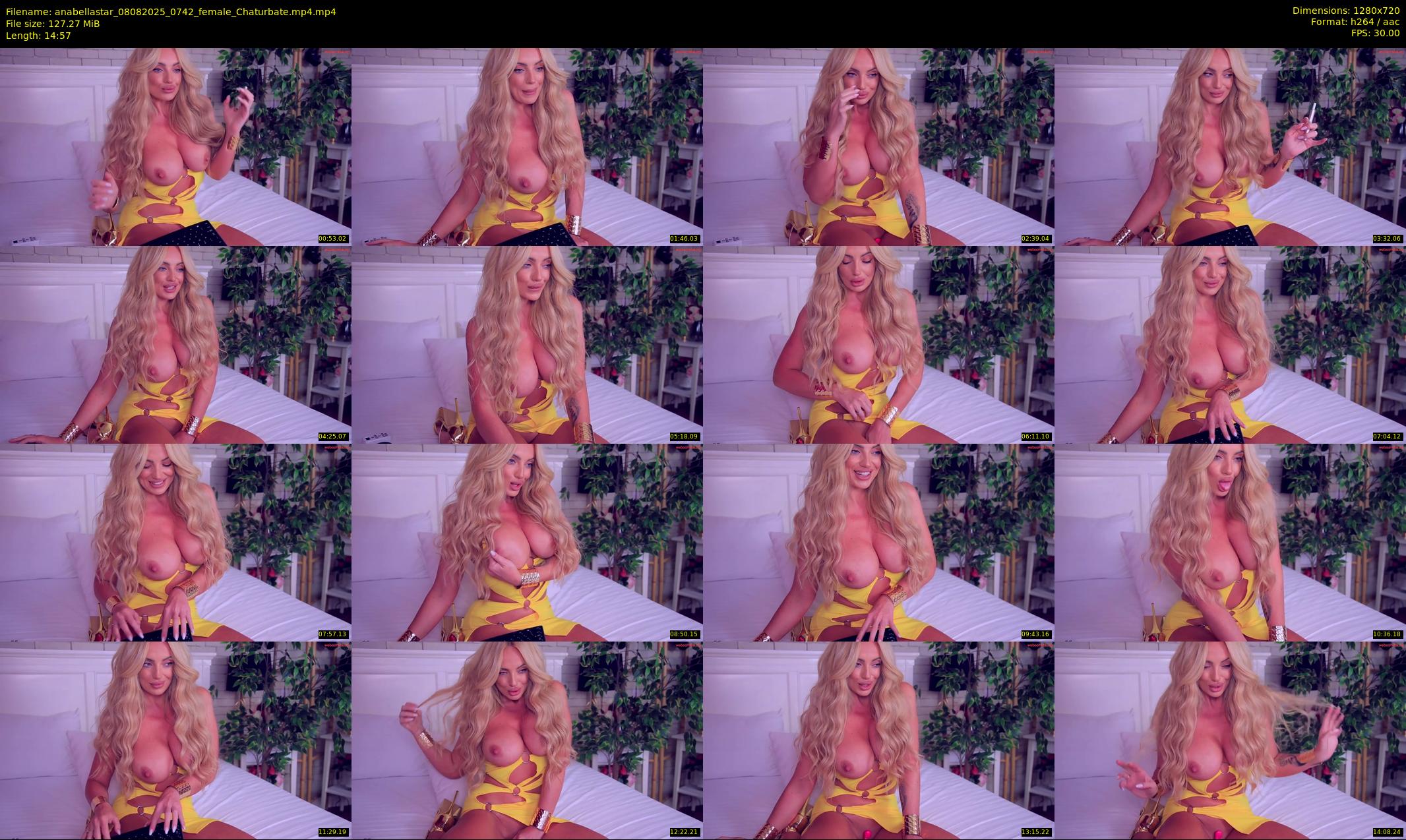 anabellastar — 15 minute Chaturbate female cam show recording, 720p, Aug 8, 2025
