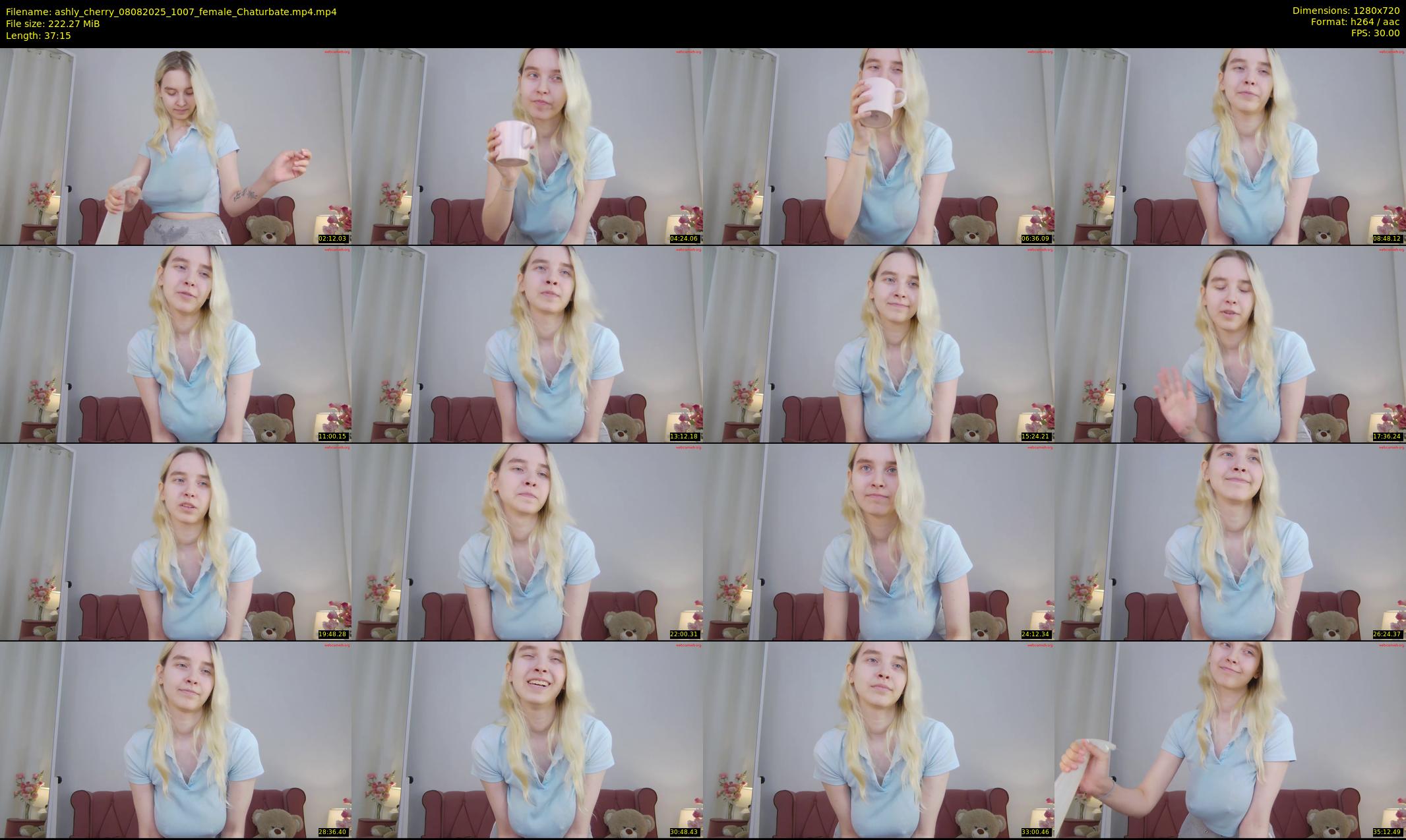 ashly_cherry — 38 minute Chaturbate female cam show recording, 720p, Aug 8, 2025