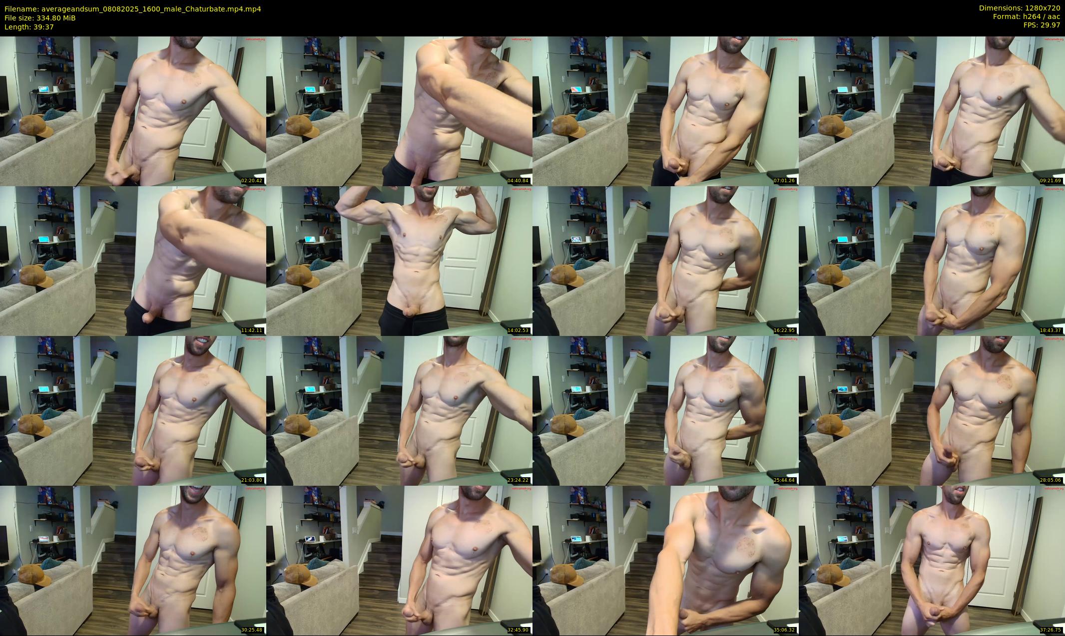 averageandsum — 40 minute Chaturbate male cam show recording, 720p, Aug 8, 2025