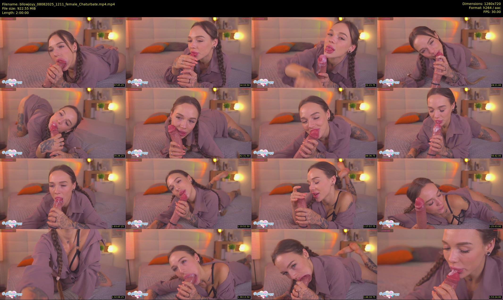 bllowjoyy — 120 minute Chaturbate female cam show recording, 720p, Aug 8, 2025