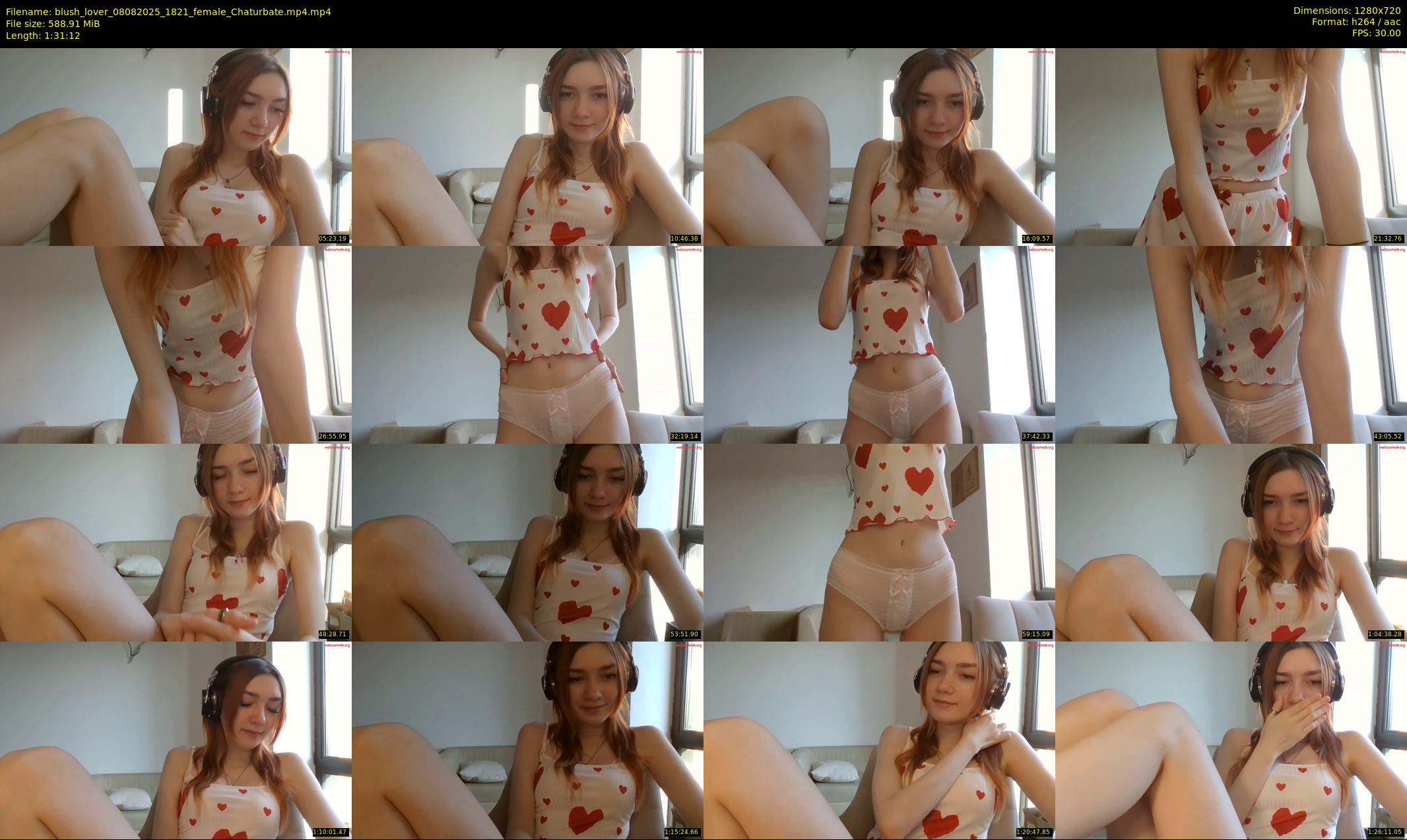 blush_lover — 92 minute Chaturbate female cam show recording, 720p, Aug 8, 2025