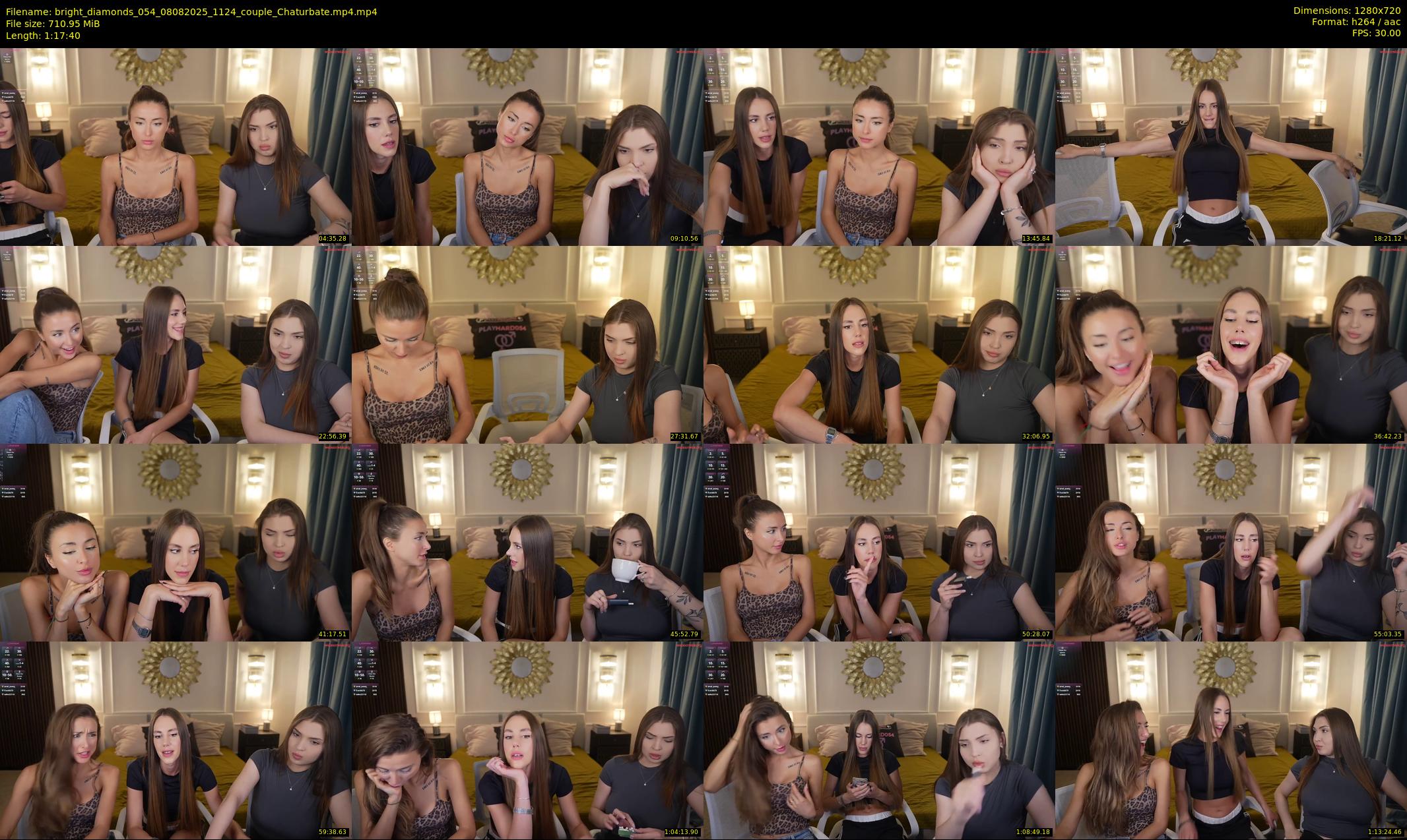 bright_diamonds_054 — 78 minute Chaturbate couple cam show recording, 720p, Aug 8, 2025