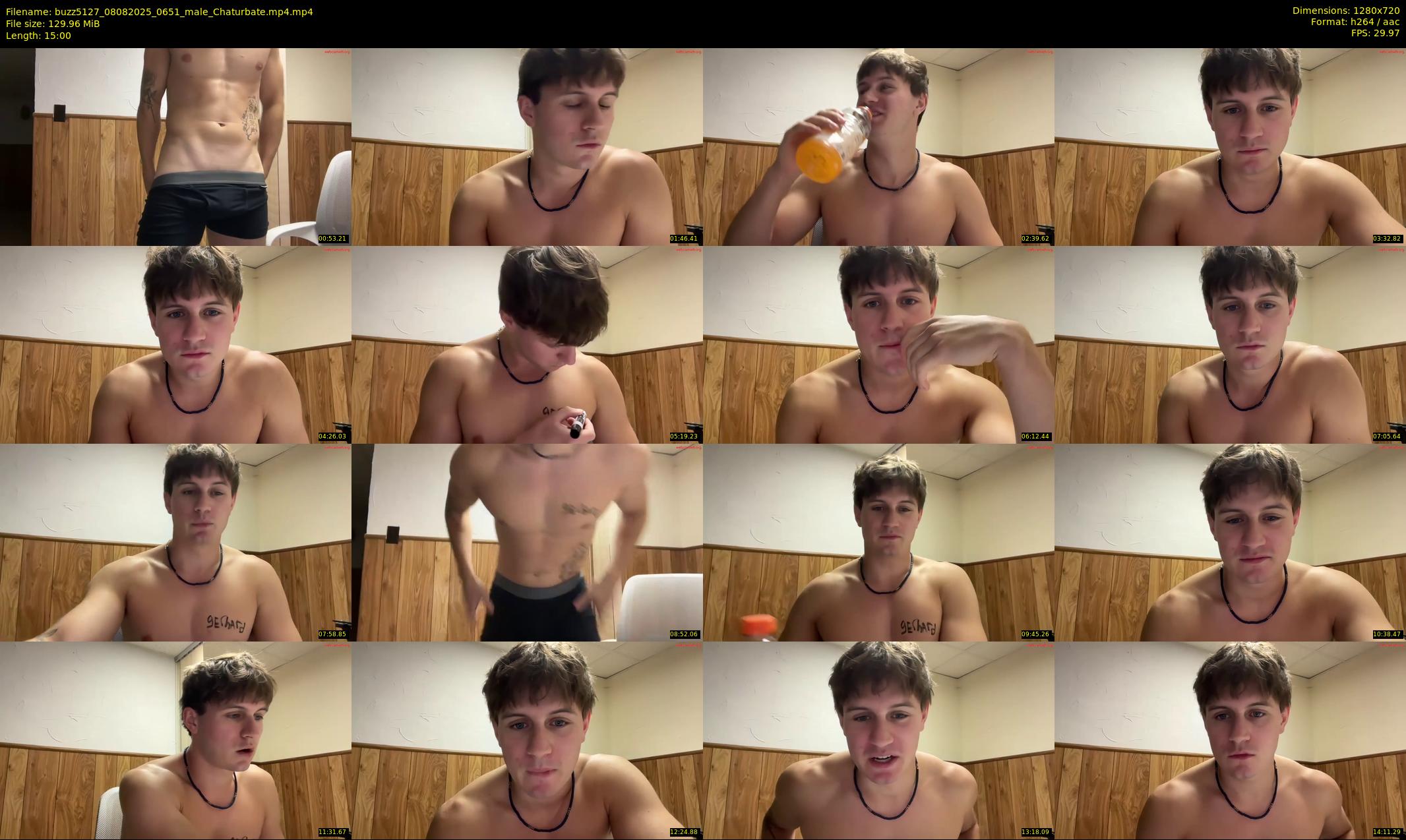 buzz5127 — 15 minute Chaturbate male cam show recording, 720p, Aug 8, 2025