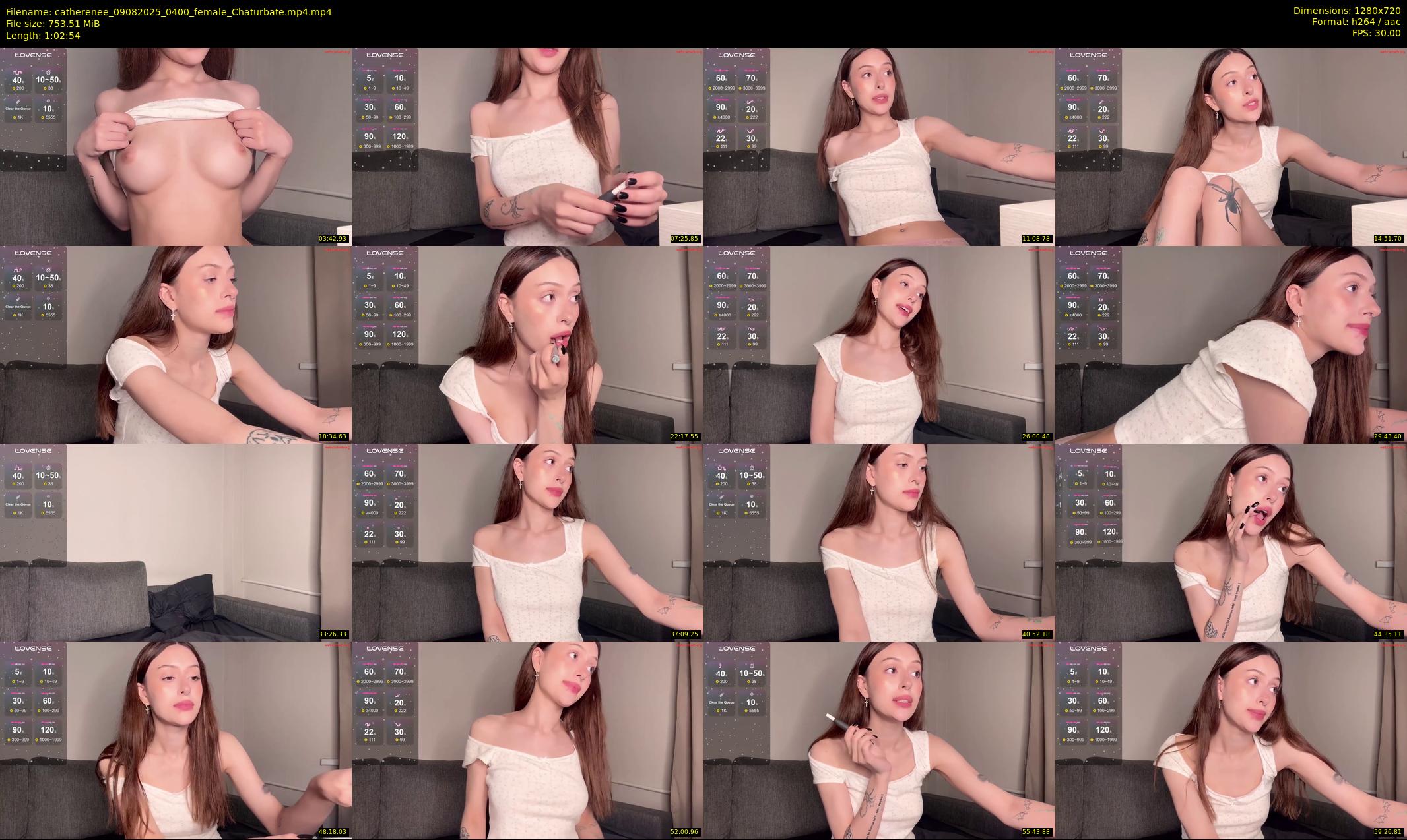 catherenee — 63 minute Chaturbate female cam show recording, 720p, Aug 9, 2025