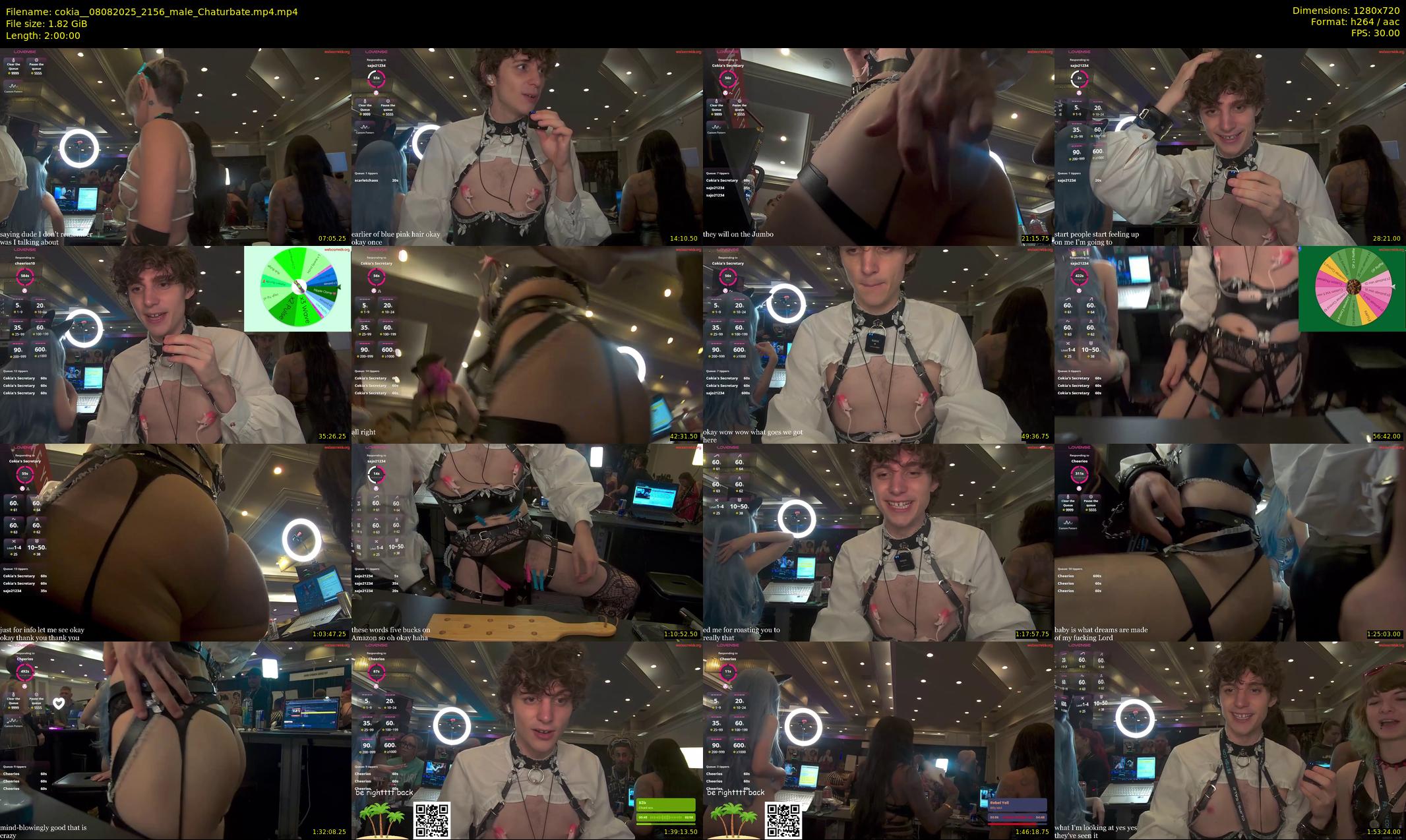 cokia_ — 120 minute Chaturbate male cam show recording, 720p, Aug 8, 2025