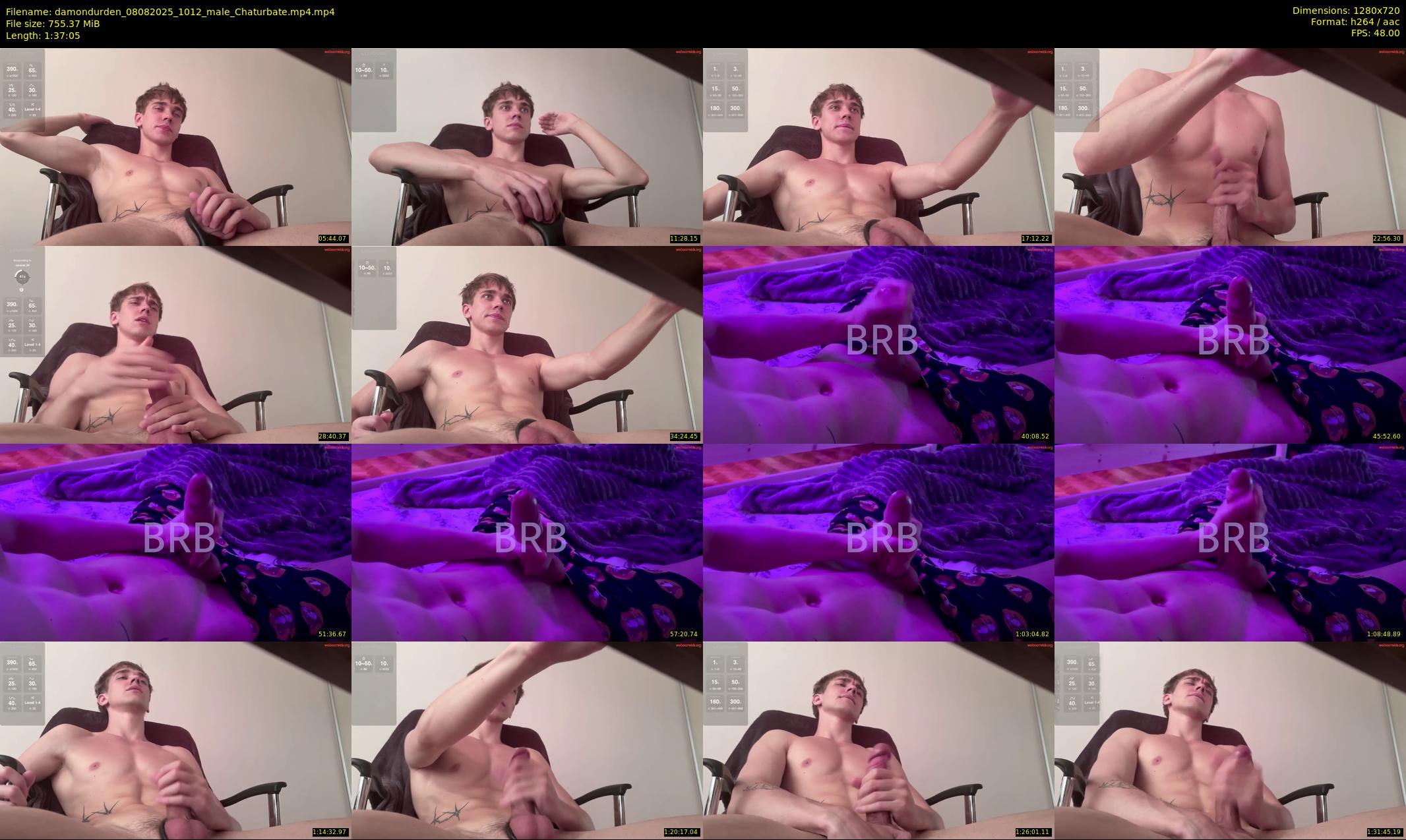 damondurden — 98 minute Chaturbate male cam show recording, 720p, Aug 8, 2025