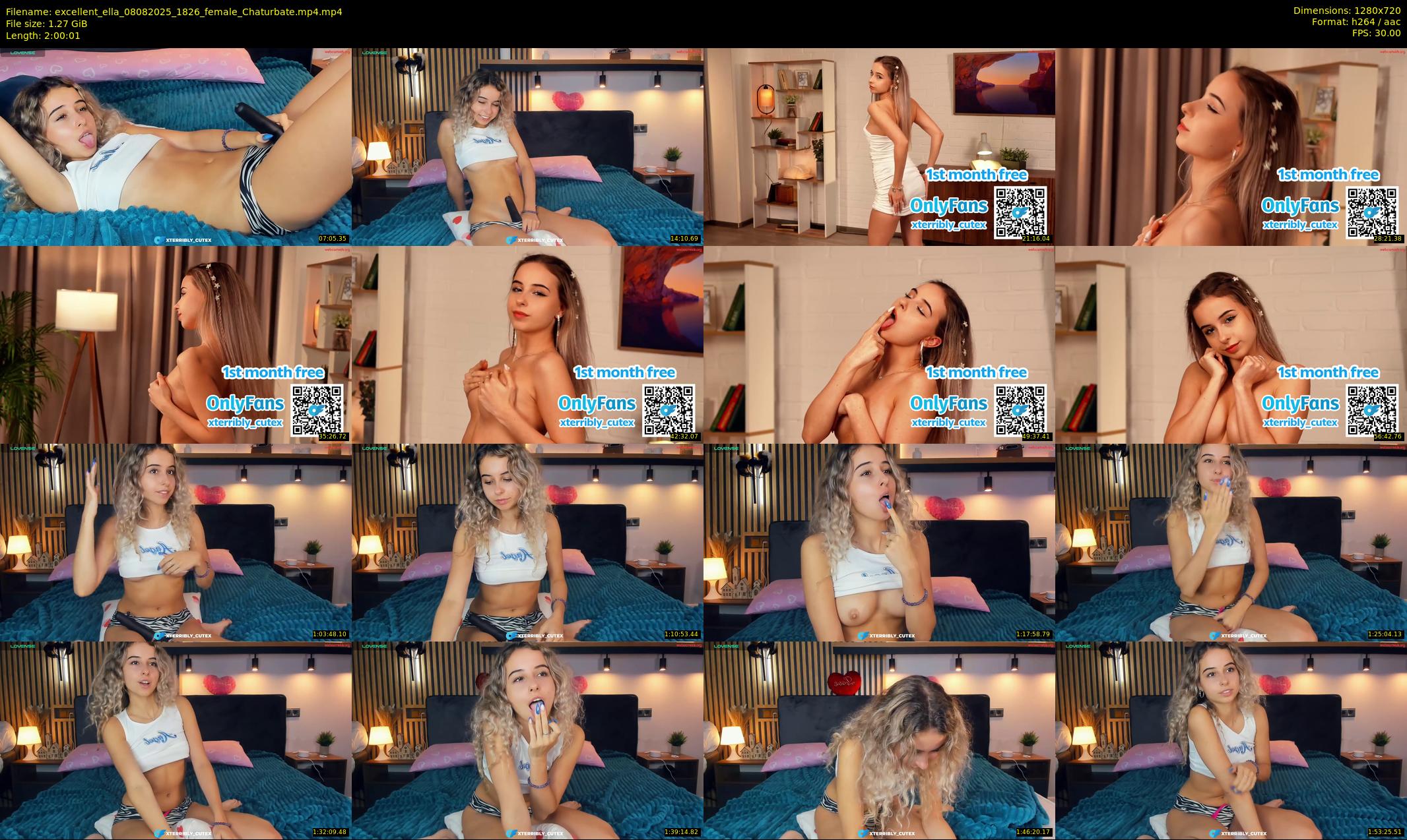 excellent_ella — 121 minute Chaturbate female cam show recording, 720p, Aug 8, 2025