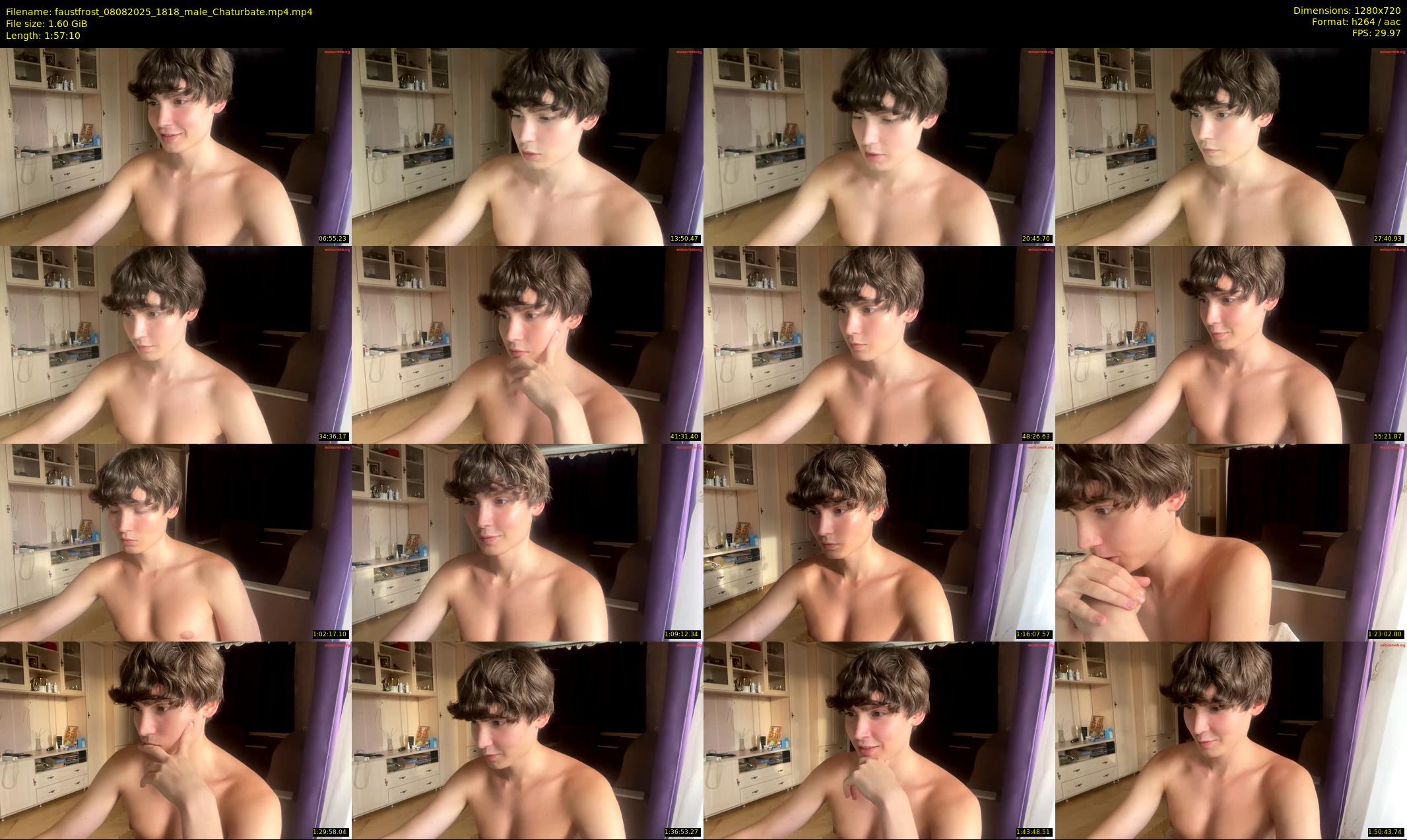 faustfrost — 118 minute Chaturbate male cam show recording, 720p, Aug 8, 2025
