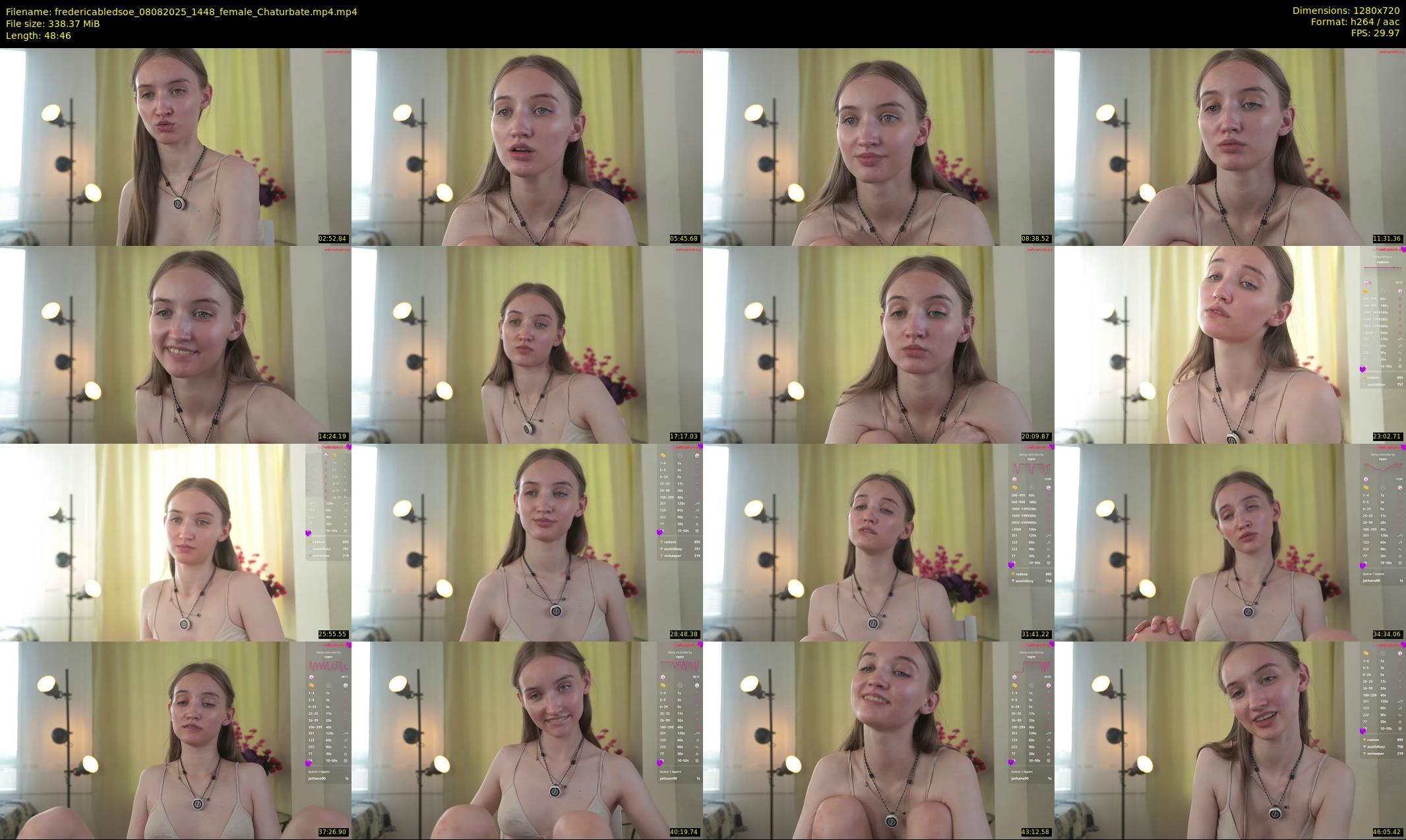 fredericabledsoe — 49 minute Chaturbate female cam show recording, 720p, Aug 8, 2025