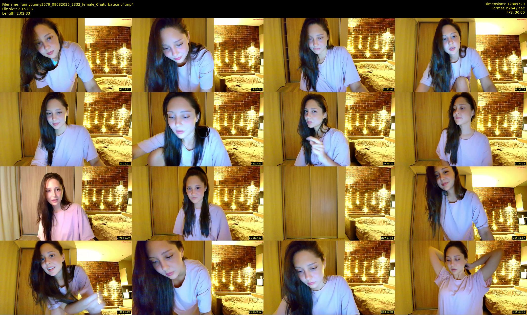 funnybunny3579 — 123 minute Chaturbate female cam show recording, 720p, Aug 8, 2025
