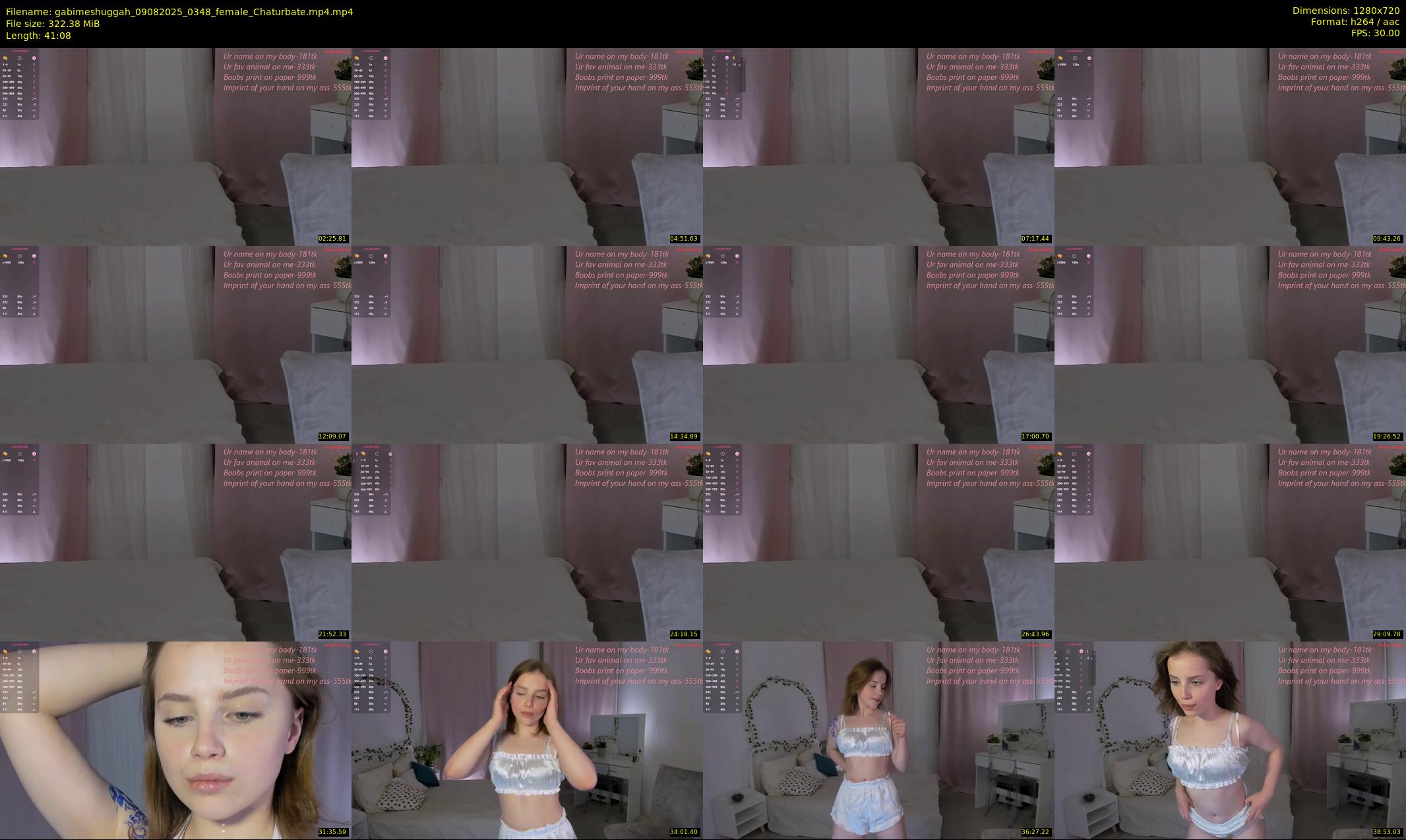 gabimeshuggah — 42 minute Chaturbate female cam show recording, 720p, Aug 9, 2025