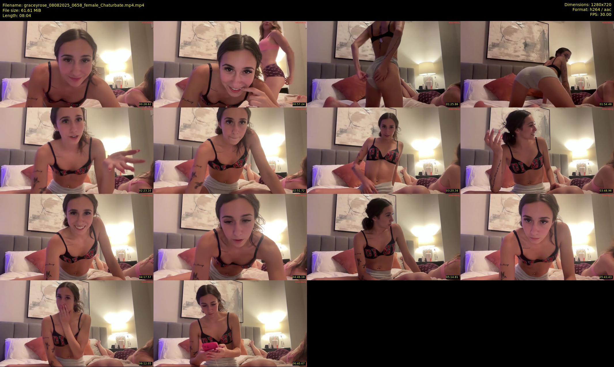 graceyrose — 9 minute Chaturbate female cam show recording, 720p, Aug 8, 2025