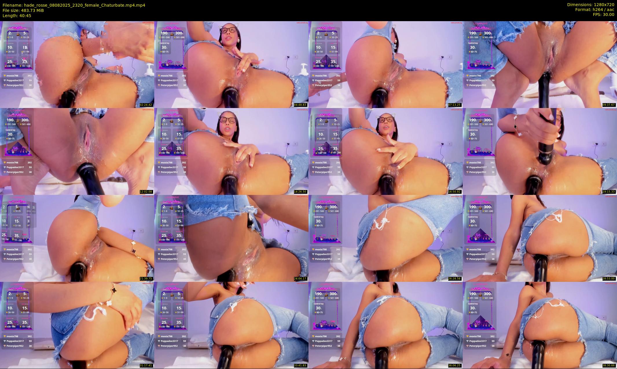 hade_rosse — 41 minute Chaturbate female cam show recording, 720p, Aug 8, 2025