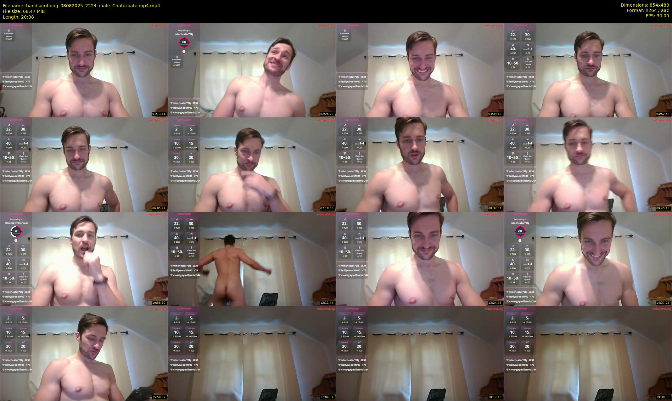 handsumhung — 21 minute Chaturbate male cam show recording, 480p, Aug 8, 2025