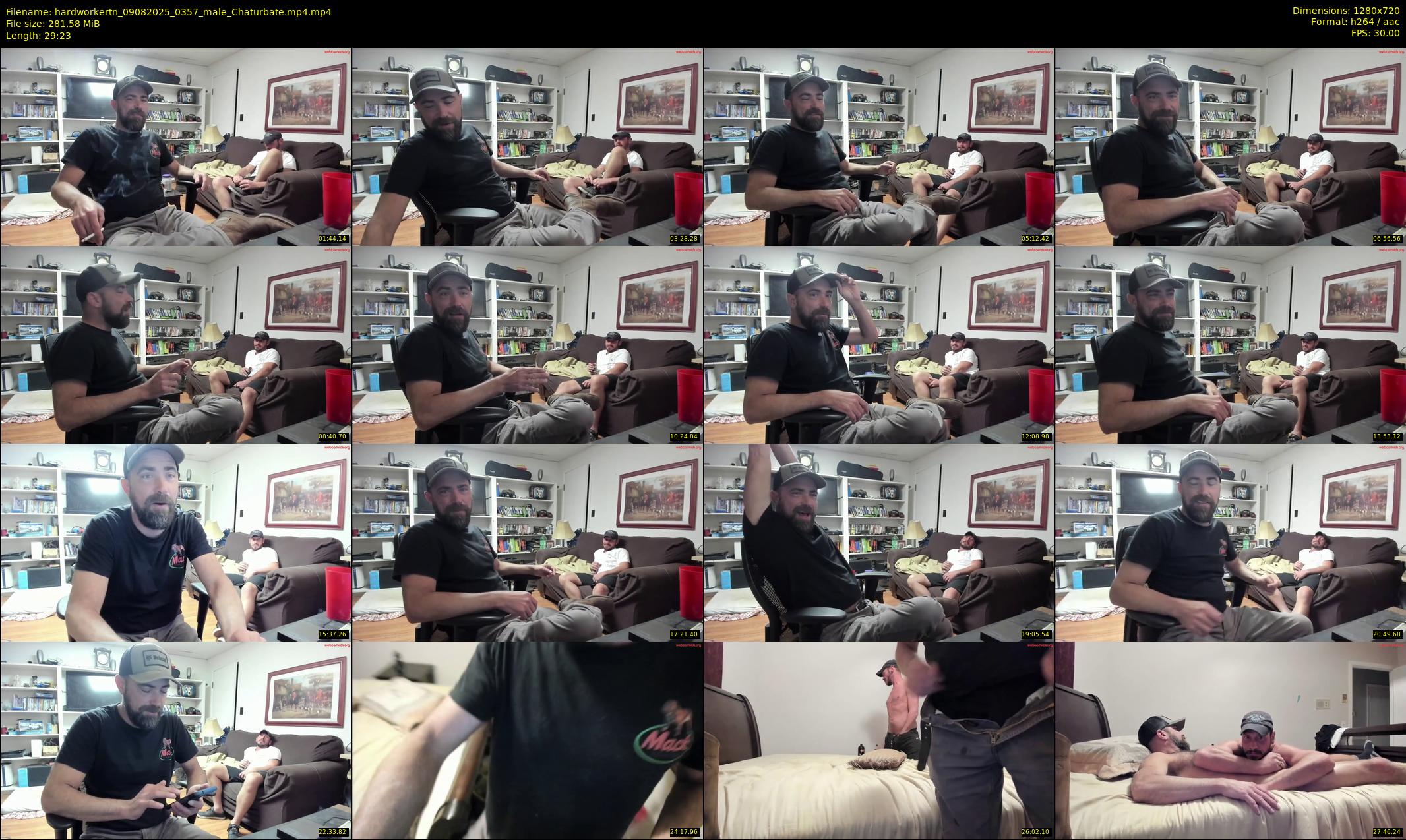 hardworkertn — 30 minute Chaturbate male cam show recording, 720p, Aug 9, 2025