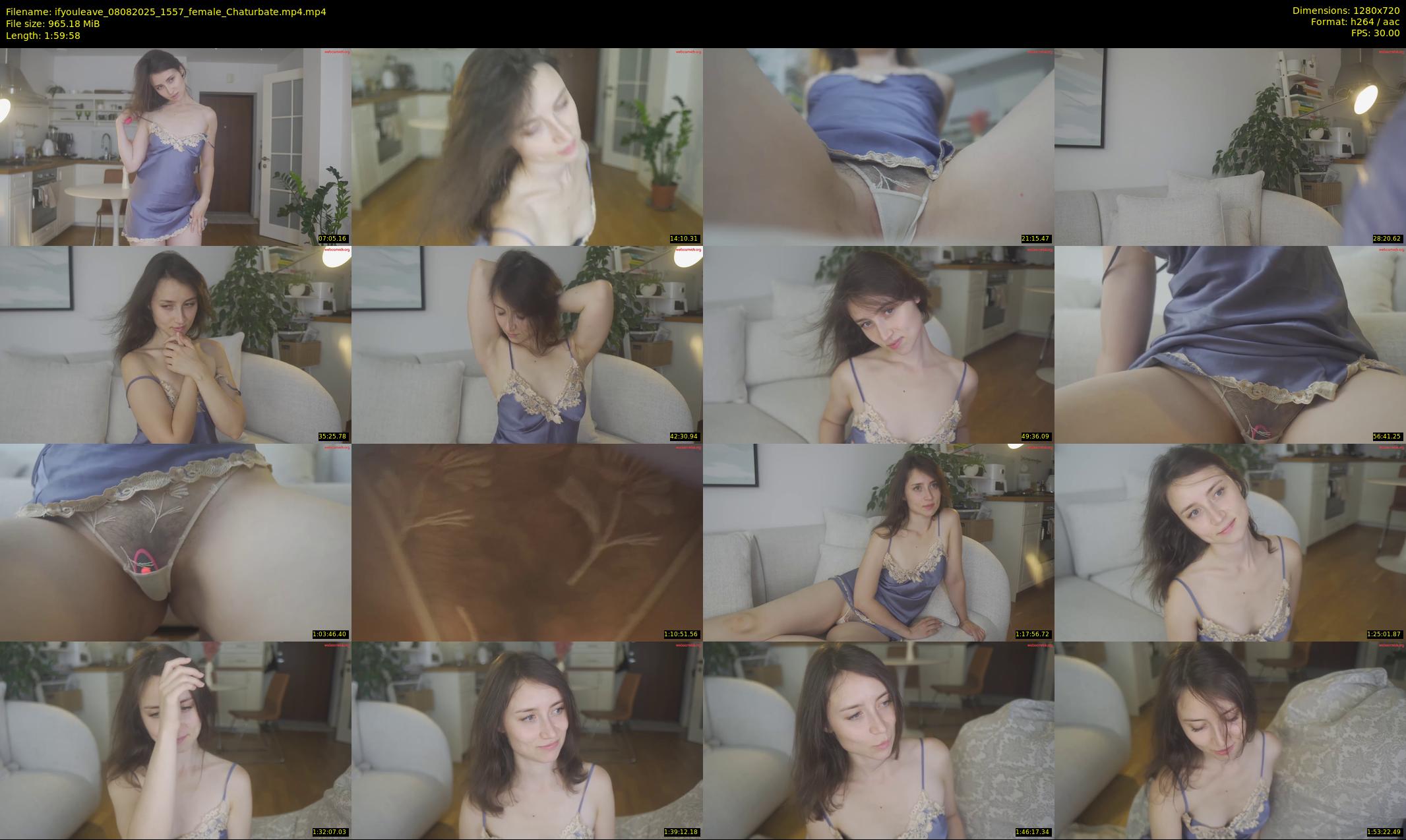 ifyouleave — 120 minute Chaturbate female cam show recording, 720p, Aug 8, 2025