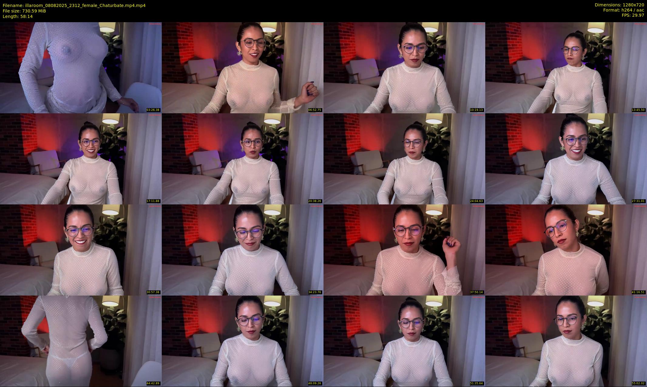 illaroom — 59 minute Chaturbate female cam show recording, 720p, Aug 8, 2025