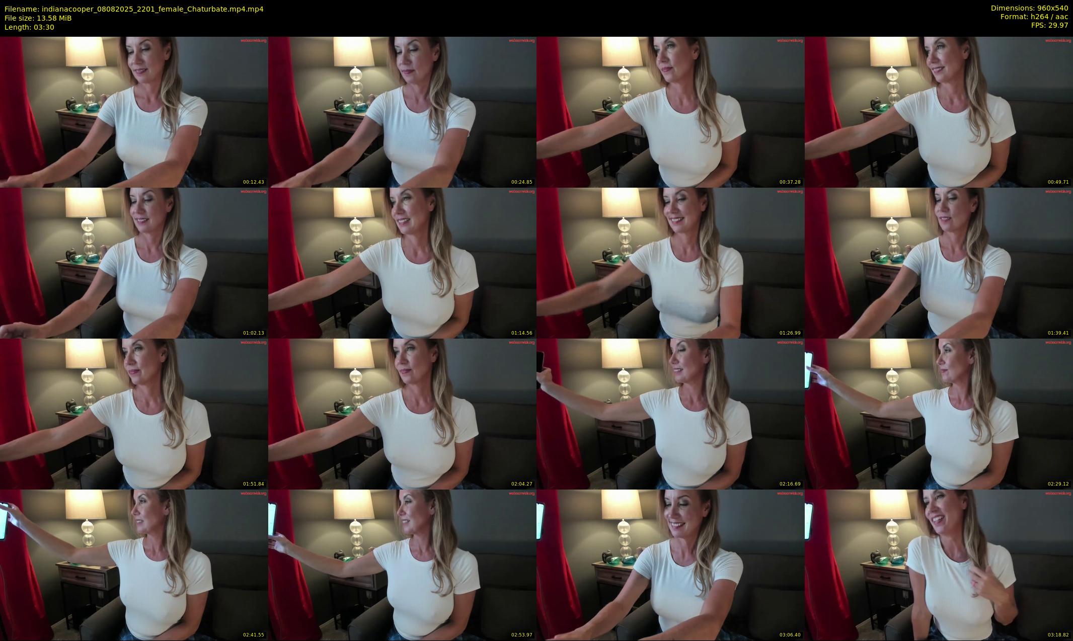 indianacooper — 4 minute Chaturbate female cam show recording, 480p, Aug 8, 2025