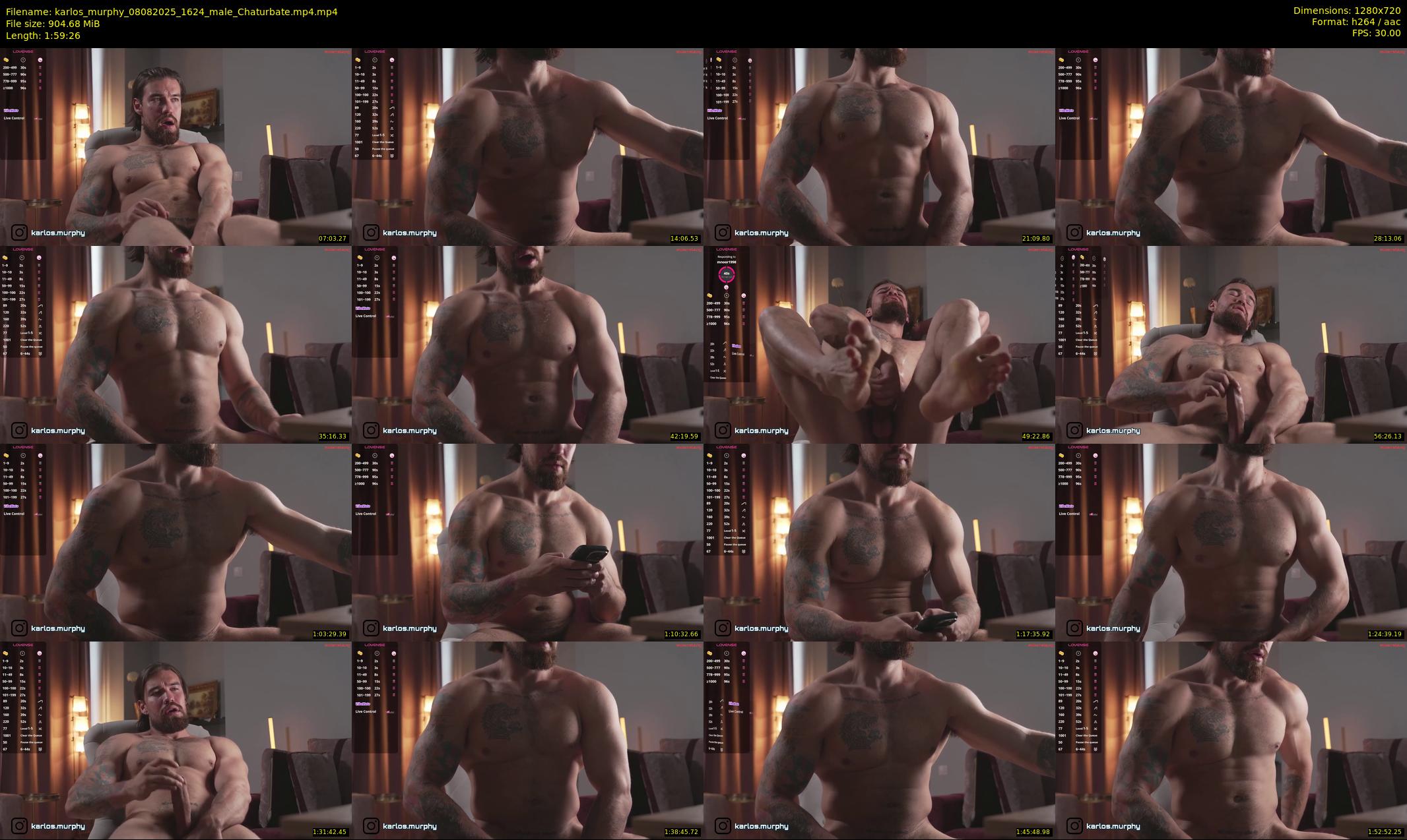 karlos_murphy — 120 minute Chaturbate male cam show recording, 720p, Aug 8, 2025
