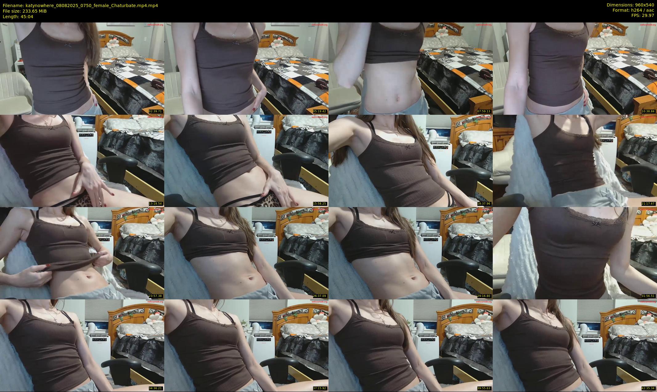 katynowhere — 46 minute Chaturbate female cam show recording, 480p, Aug 8, 2025