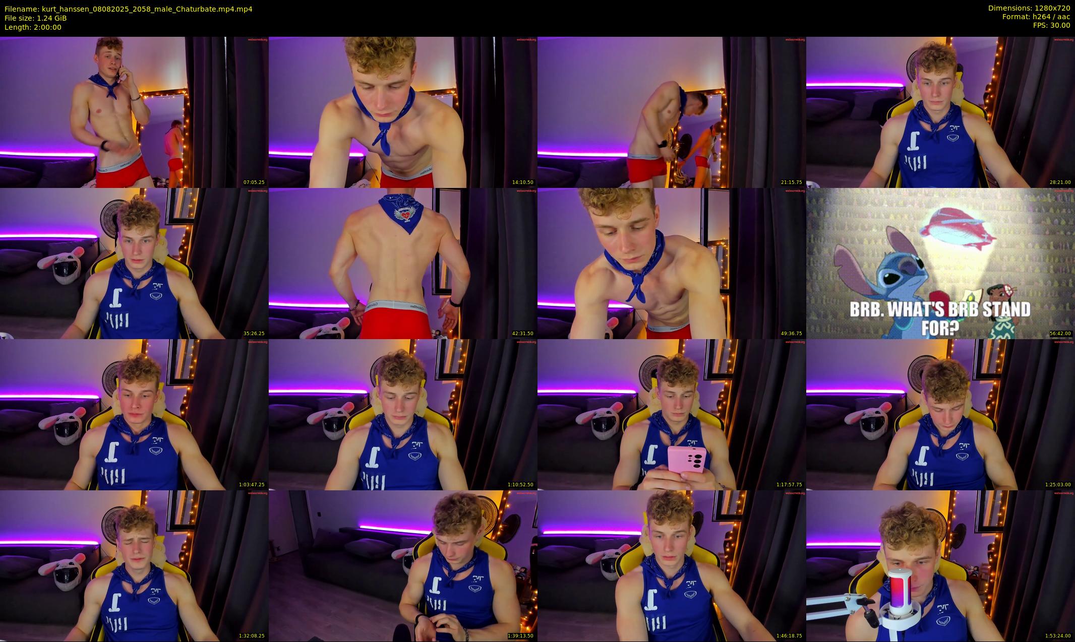 kurt_hanssen — 120 minute Chaturbate male cam show recording, 720p, Aug 8, 2025