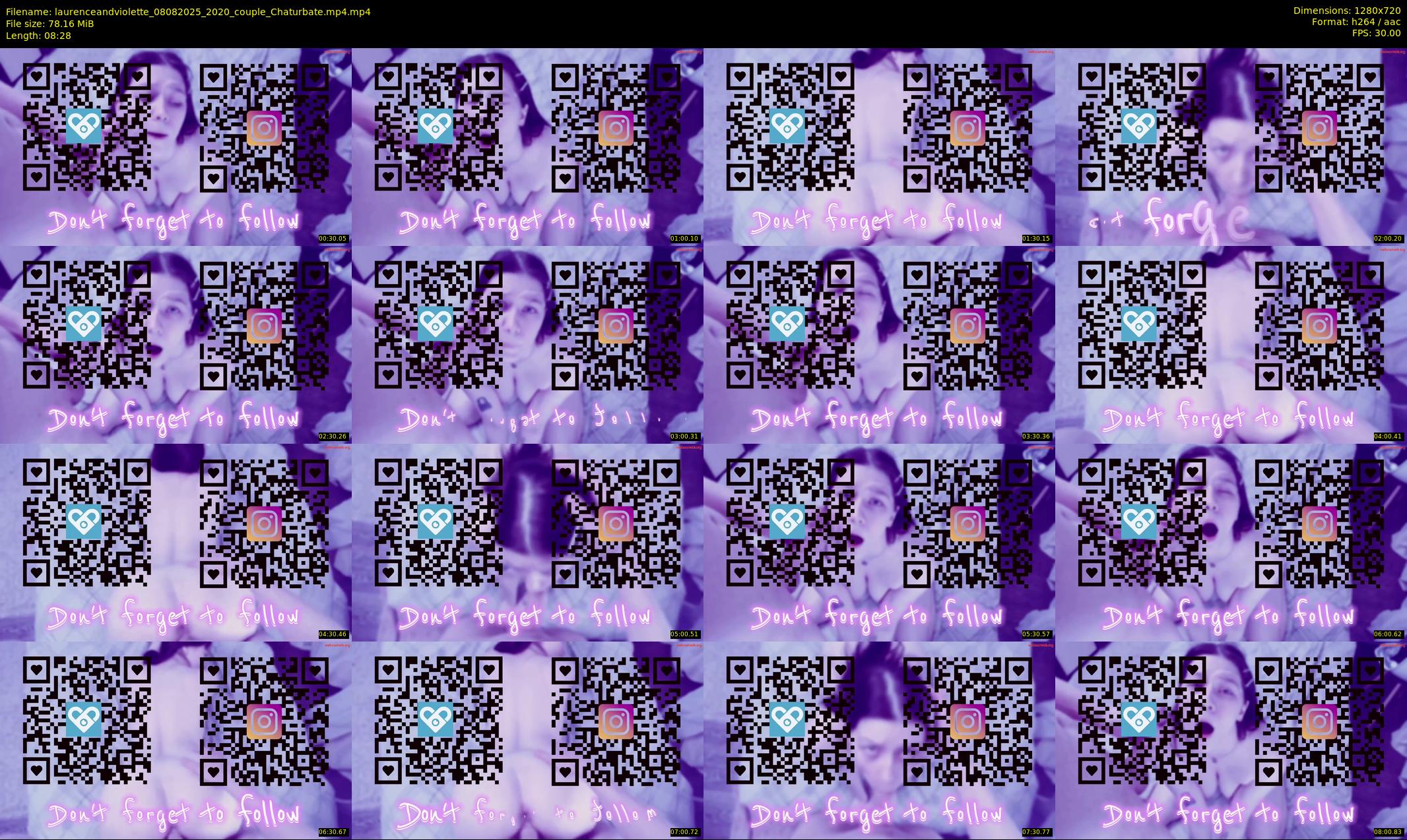 laurenceandviolette — 9 minute Chaturbate couple cam show recording, 720p, Aug 8, 2025