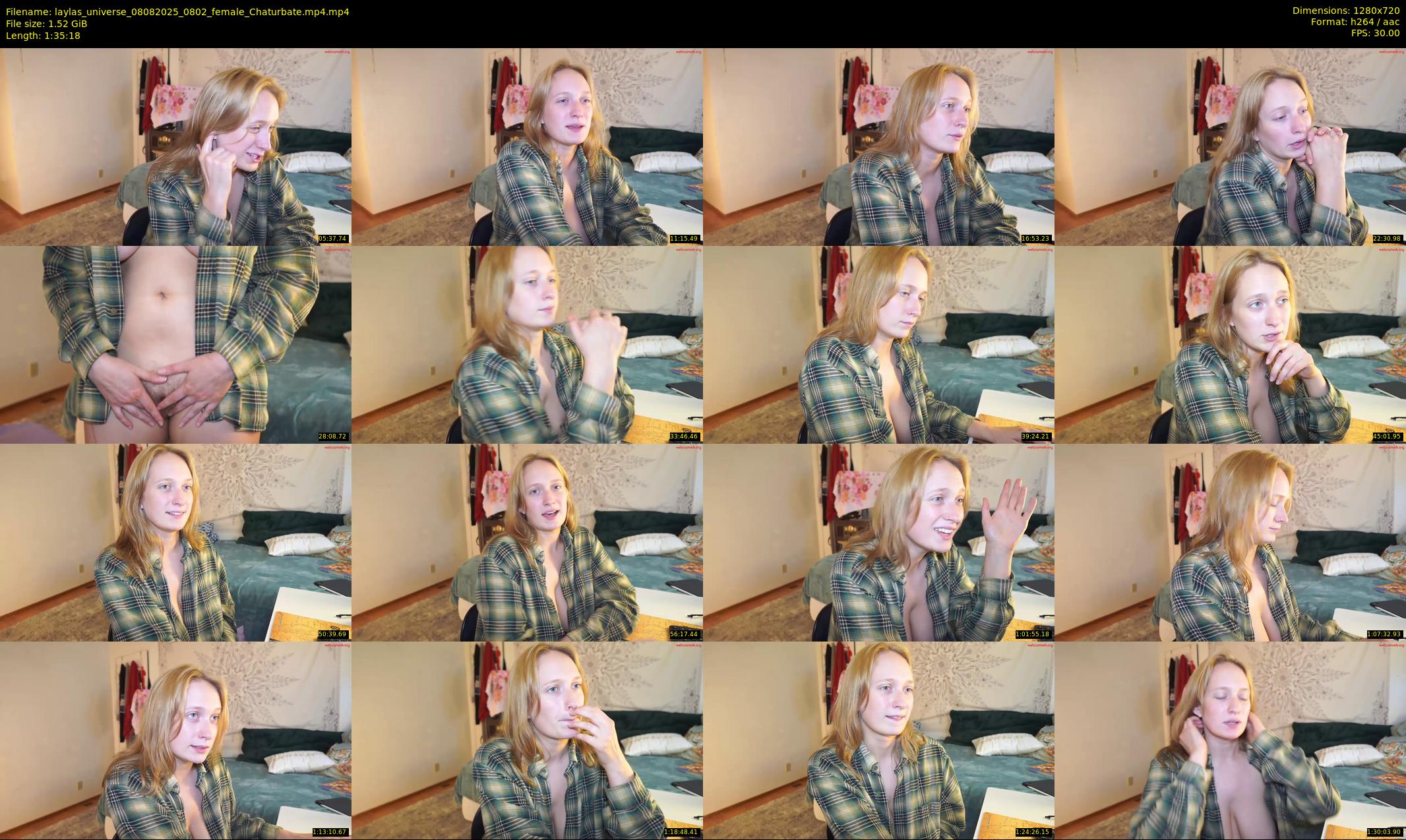 laylas_universe — 96 minute Chaturbate female cam show recording, 720p, Aug 8, 2025