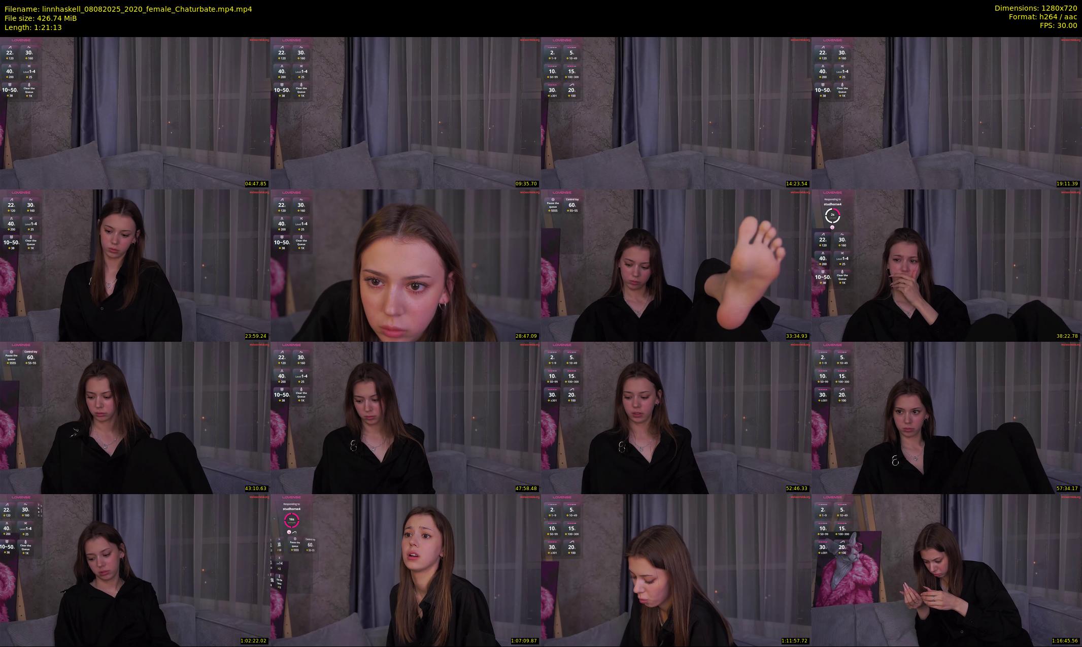 linnhaskell — 82 minute Chaturbate female cam show recording, 720p, Aug 8, 2025