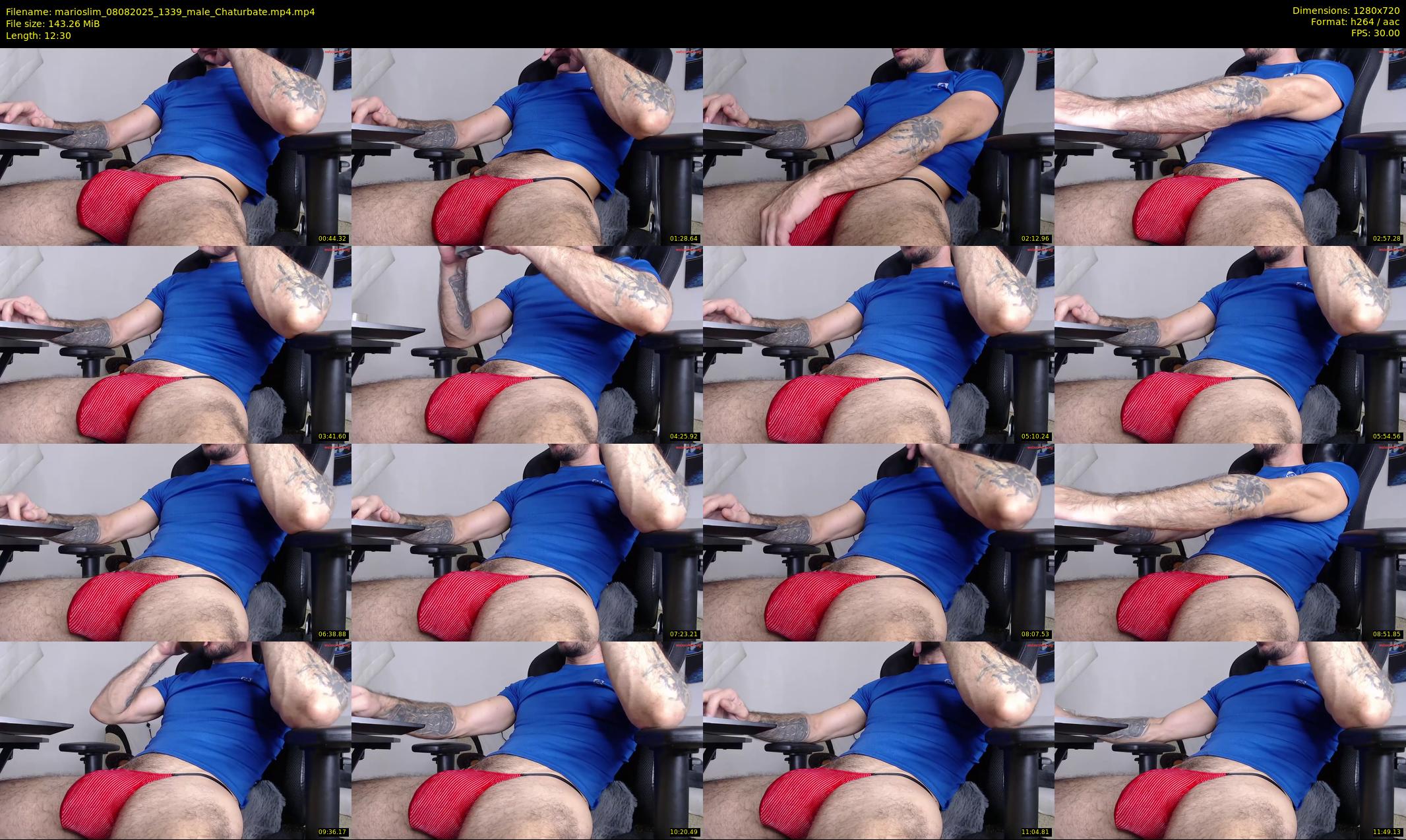 marioslim — 13 minute Chaturbate male cam show recording, 720p, Aug 8, 2025