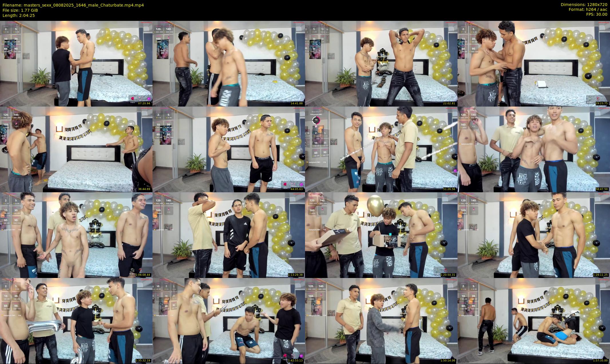 masters_sexx — 125 minute Chaturbate male cam show recording, 720p, Aug 8, 2025