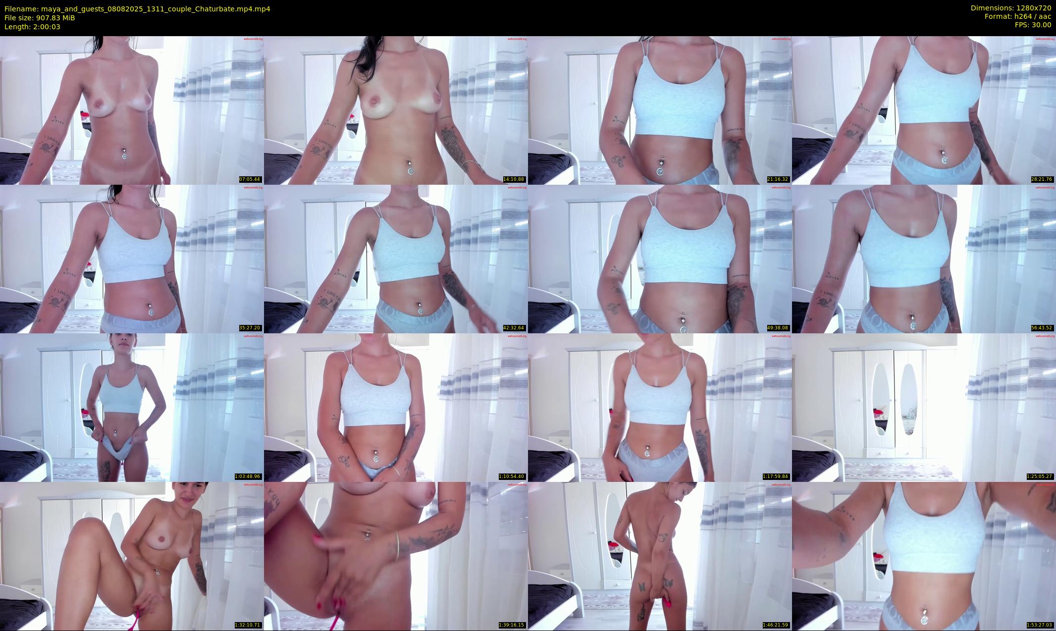 maya_and_guests — 121 minute Chaturbate couple cam show recording, 720p, Aug 8, 2025