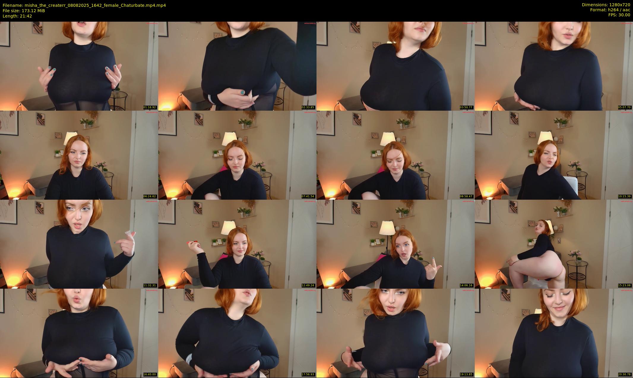 misha_the_createrr — 22 minute Chaturbate female cam show recording, 720p, Aug 8, 2025