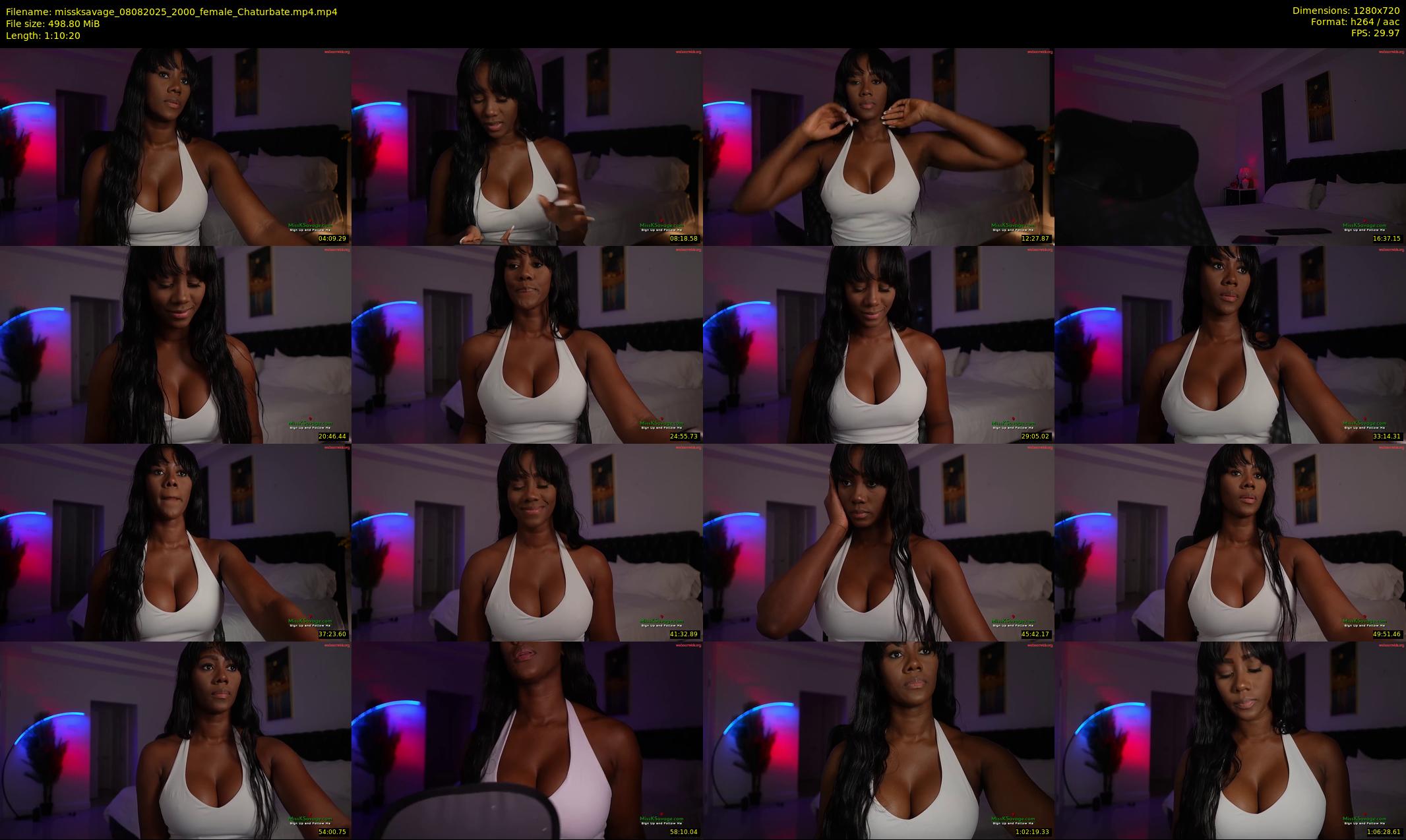missksavage — 71 minute Chaturbate female cam show recording, 720p, Aug 8, 2025
