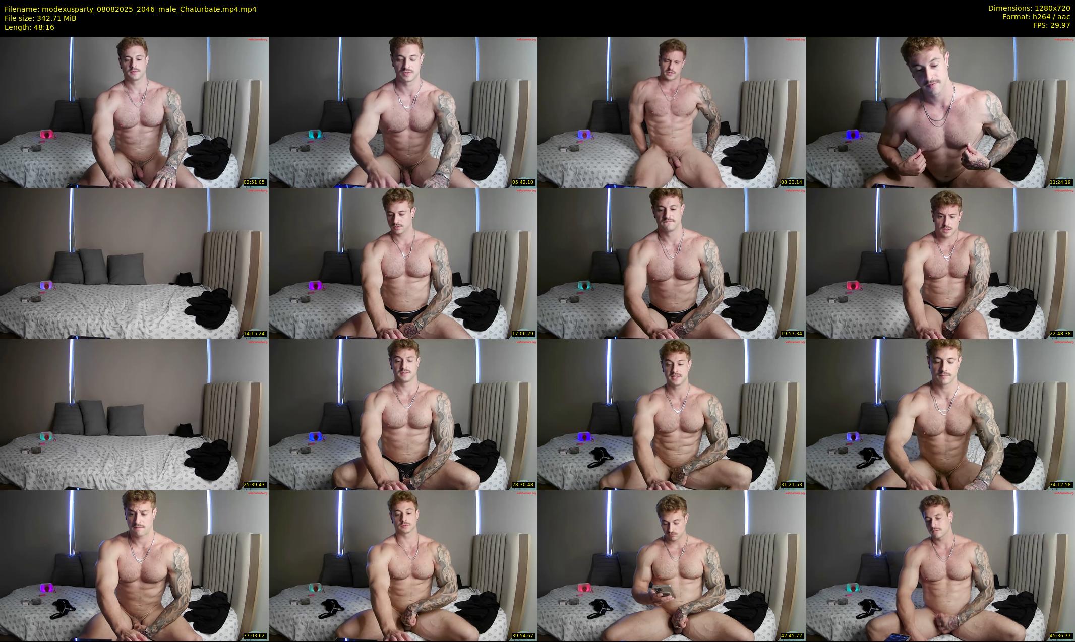 modexusparty — 49 minute Chaturbate male cam show recording, 720p, Aug 8, 2025