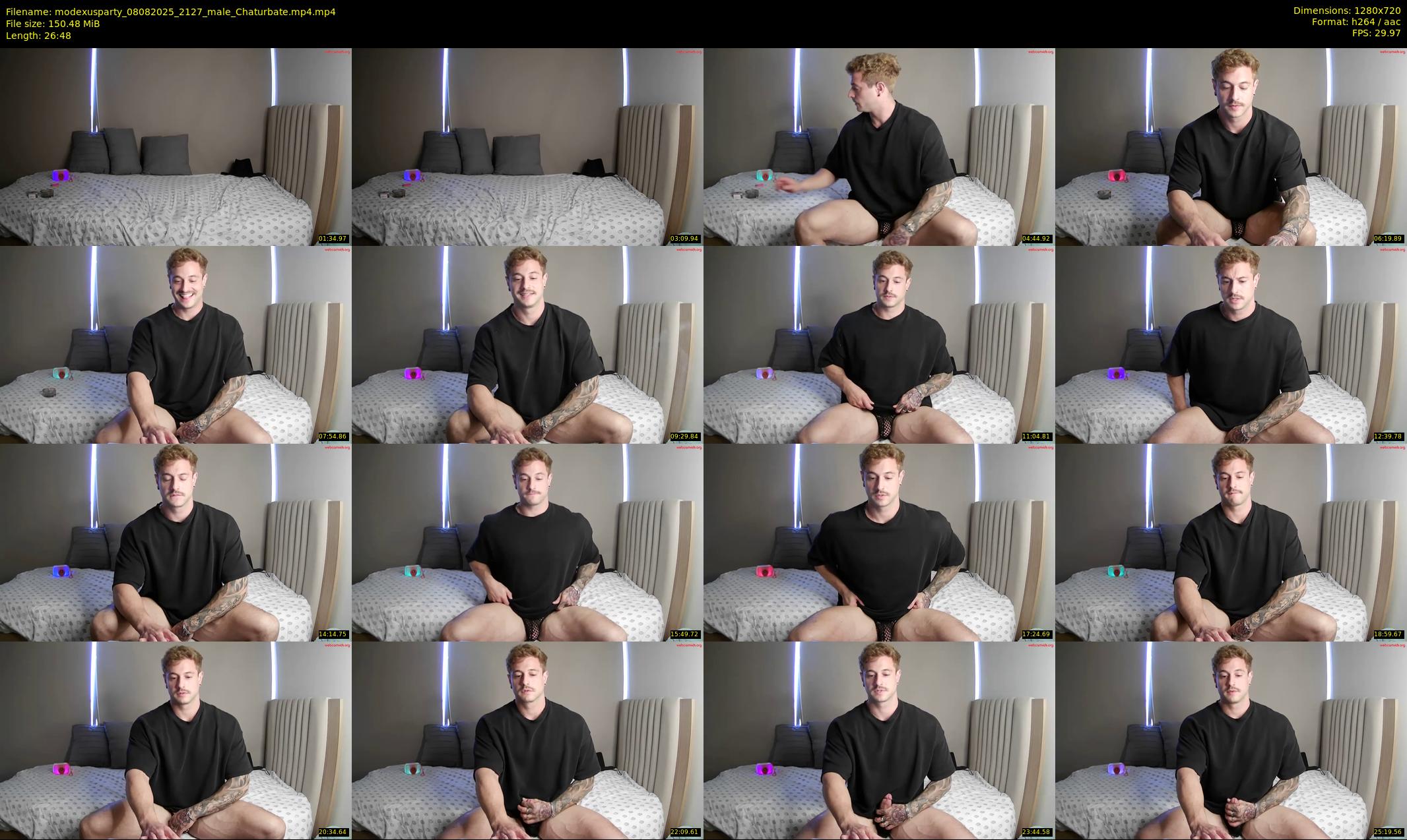 modexusparty — 27 minute Chaturbate male cam show recording, 720p, Aug 8, 2025