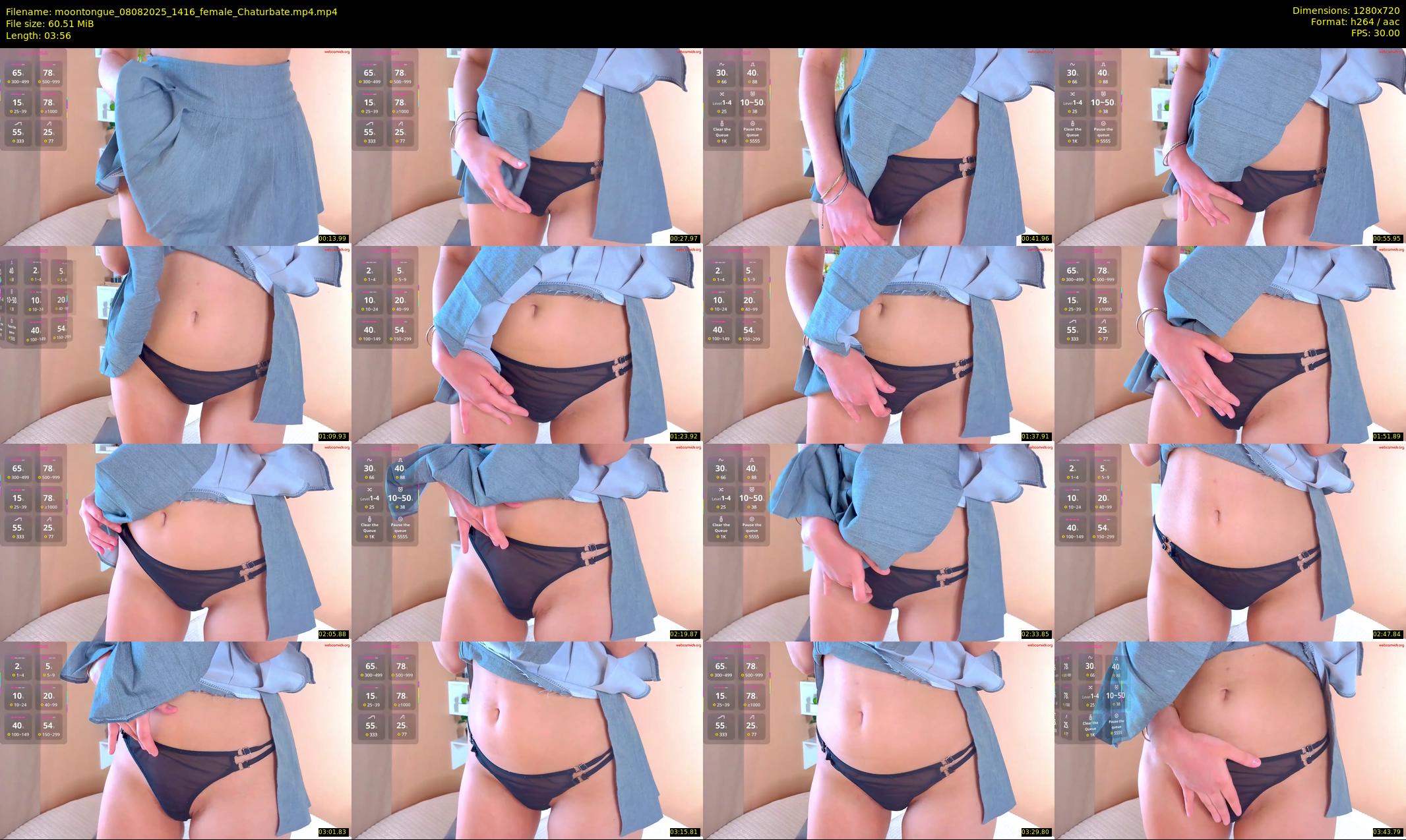 moontongue — 4 minute Chaturbate female cam show recording, 720p, Aug 8, 2025
