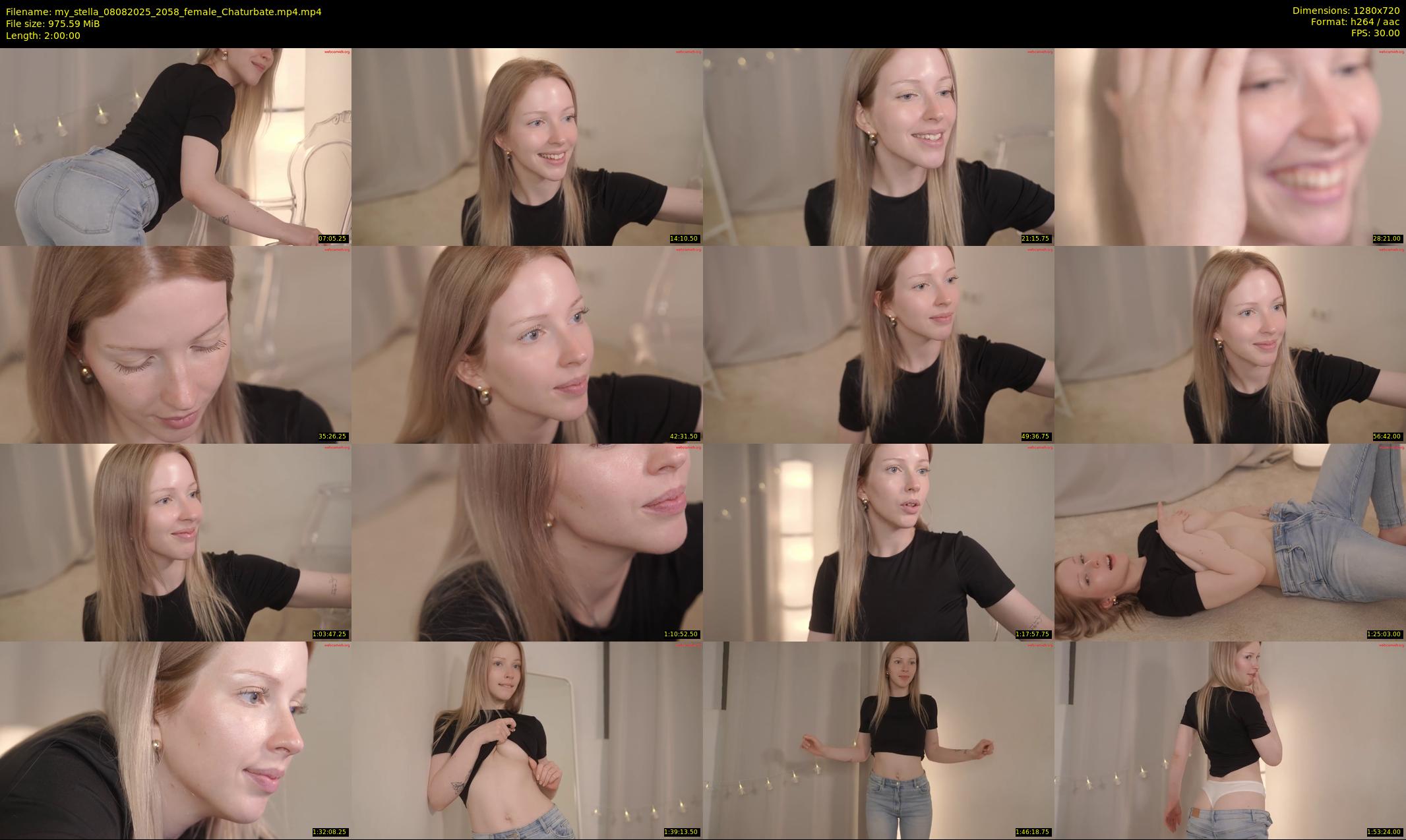 my_stella — 120 minute Chaturbate female cam show recording, 720p, Aug 8, 2025