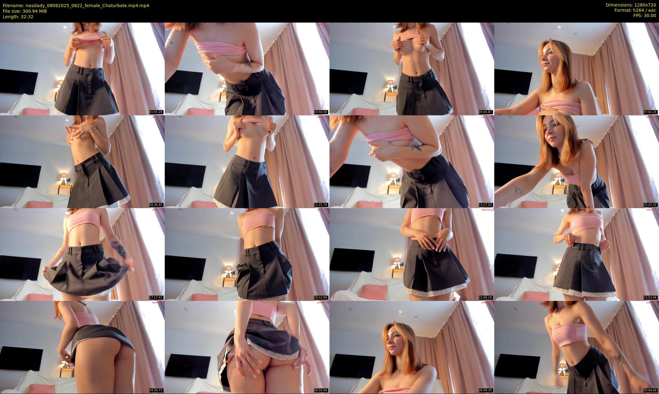 nasslady — 33 minute Chaturbate female cam show recording, 720p, Aug 8, 2025