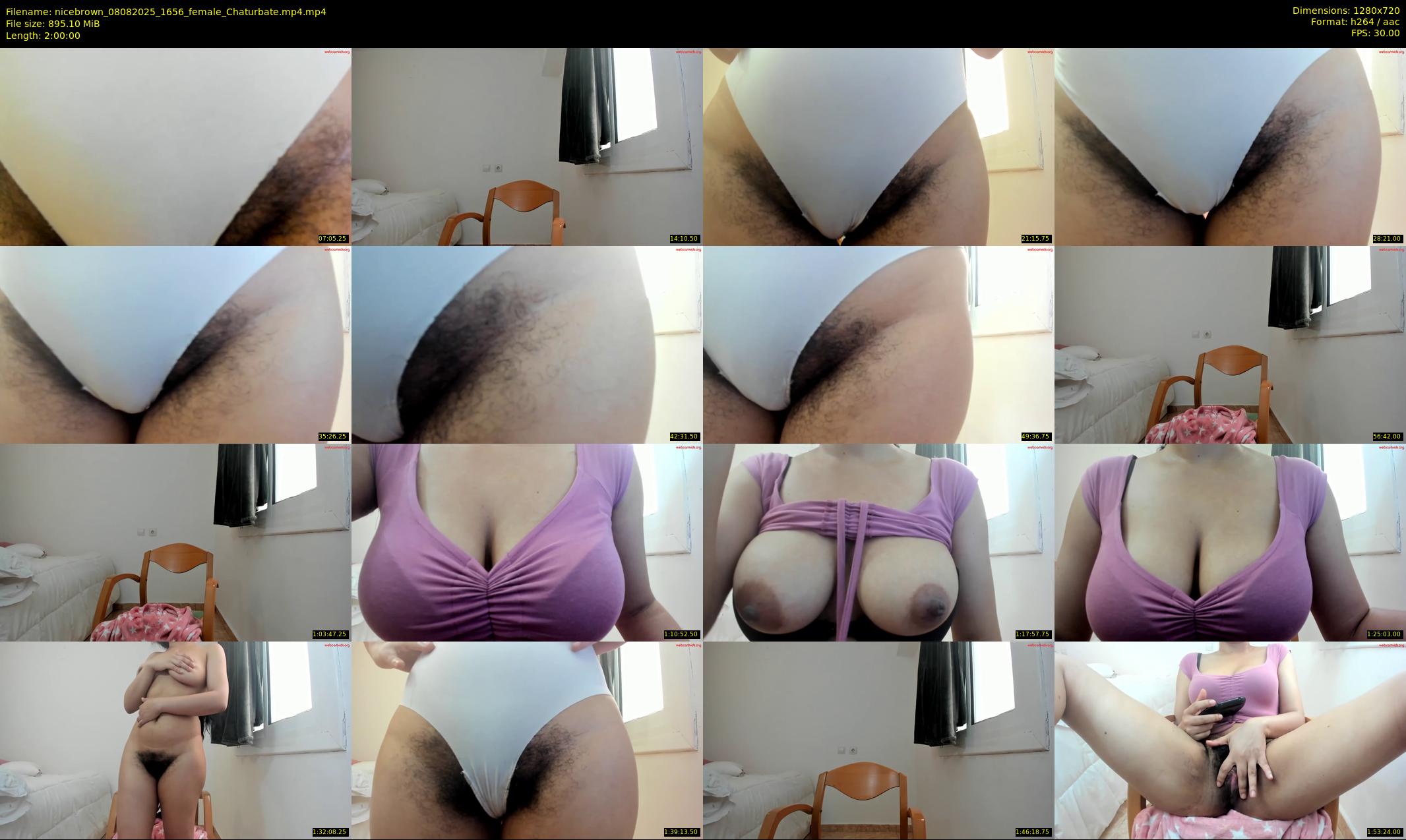 nicebrown — 120 minute Chaturbate female cam show recording, 720p, Aug 8, 2025