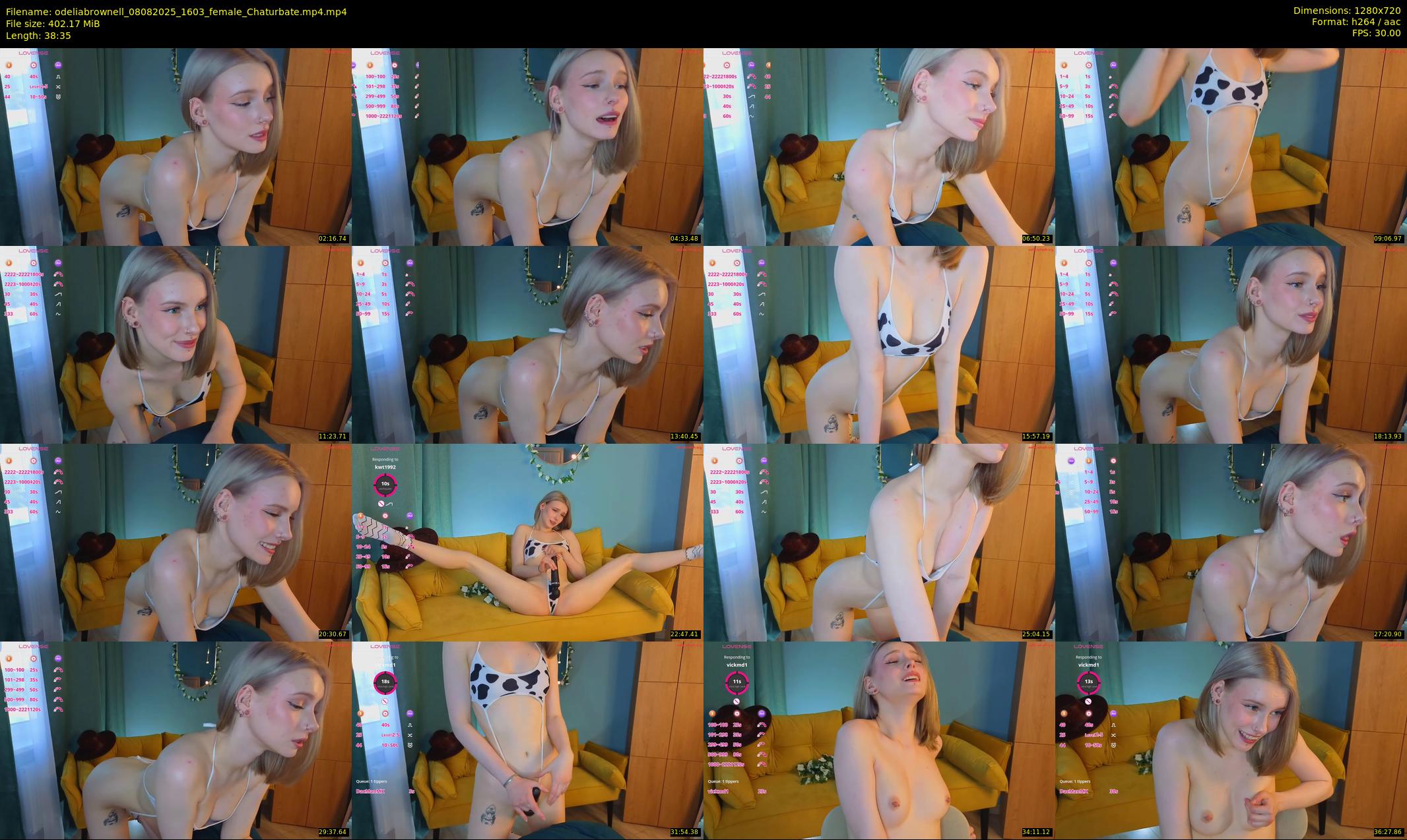 odeliabrownell — 39 minute Chaturbate female cam show recording, 720p, Aug 8, 2025