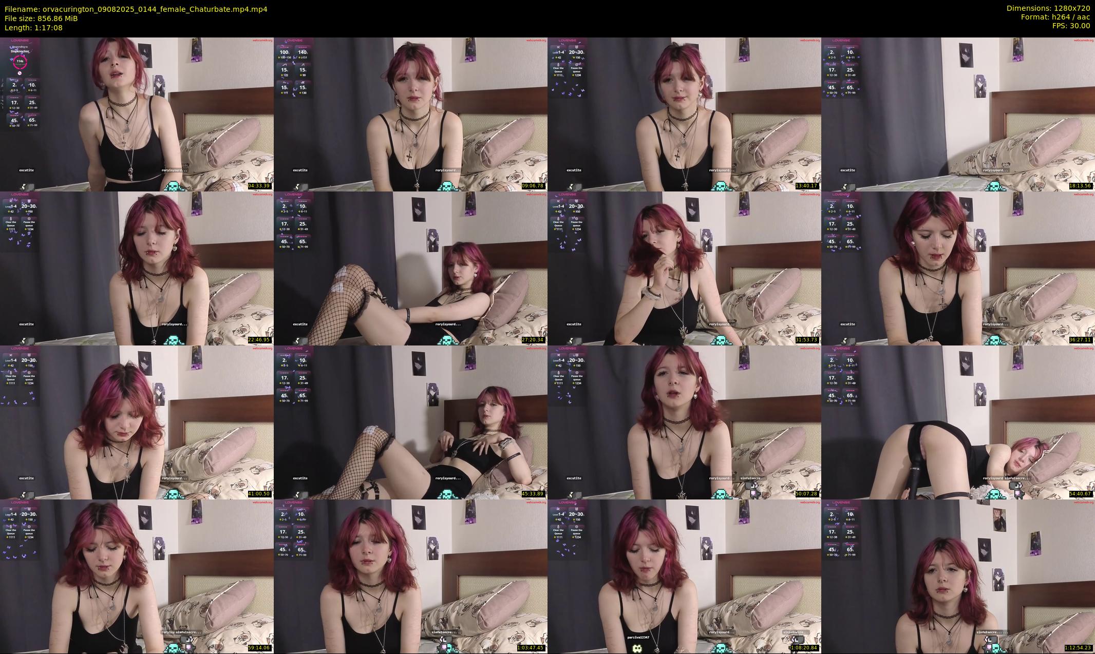 orvacurington — 78 minute Chaturbate female cam show recording, 720p, Aug 9, 2025