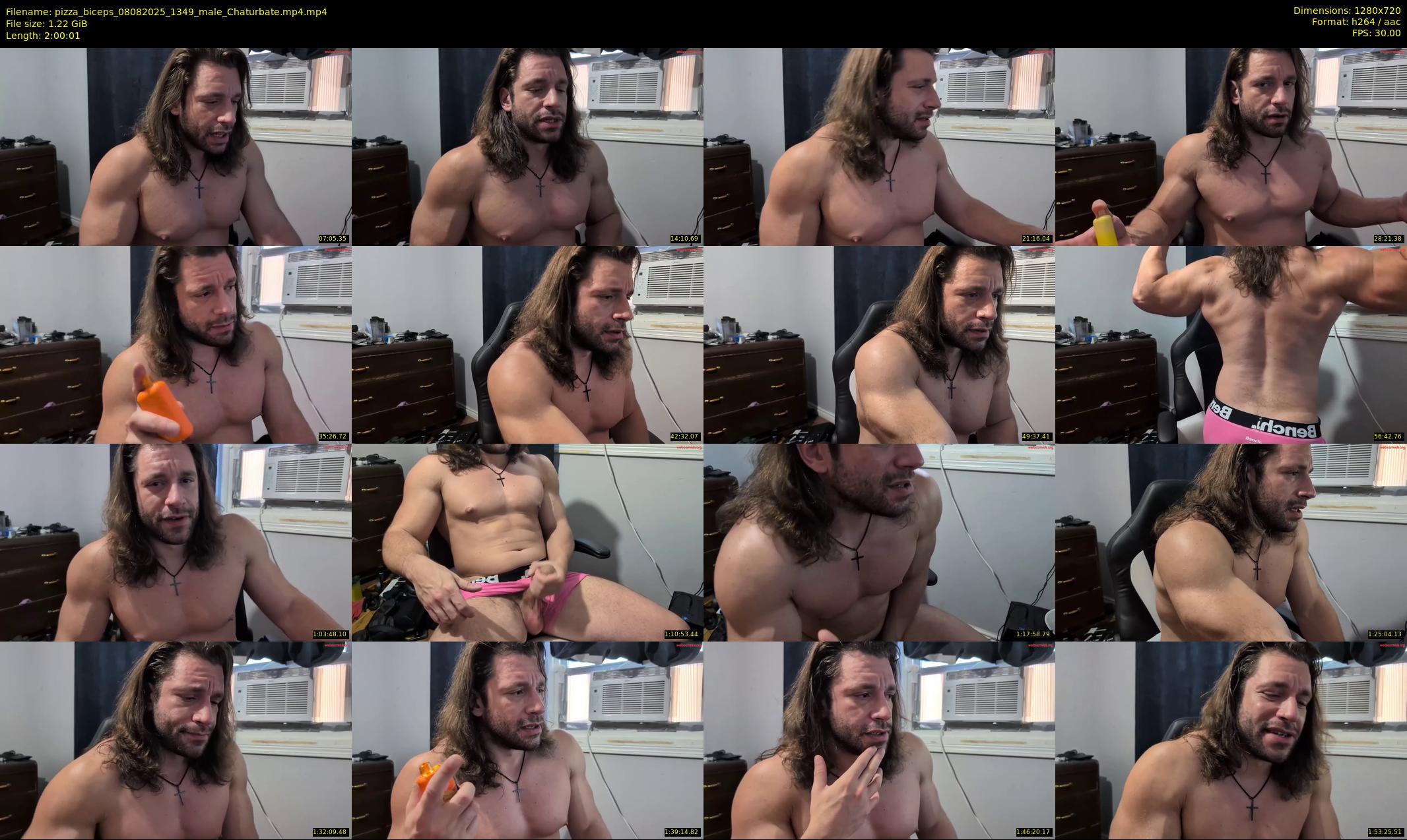 pizza_biceps — 121 minute Chaturbate male cam show recording, 720p, Aug 8, 2025