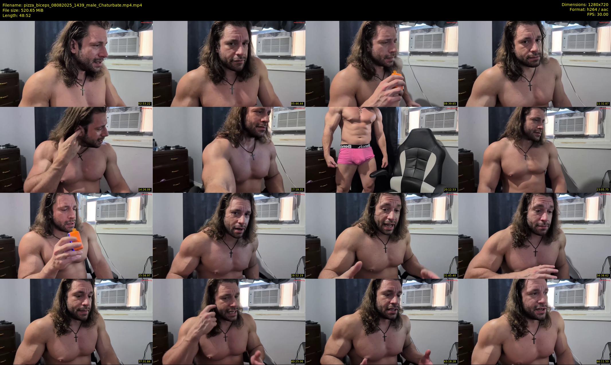 pizza_biceps — 49 minute Chaturbate male cam show recording, 720p, Aug 8, 2025