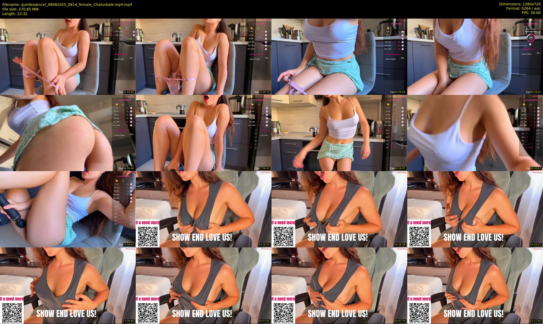quintessencel — 23 minute Chaturbate female cam show recording, 720p, Aug 8, 2025