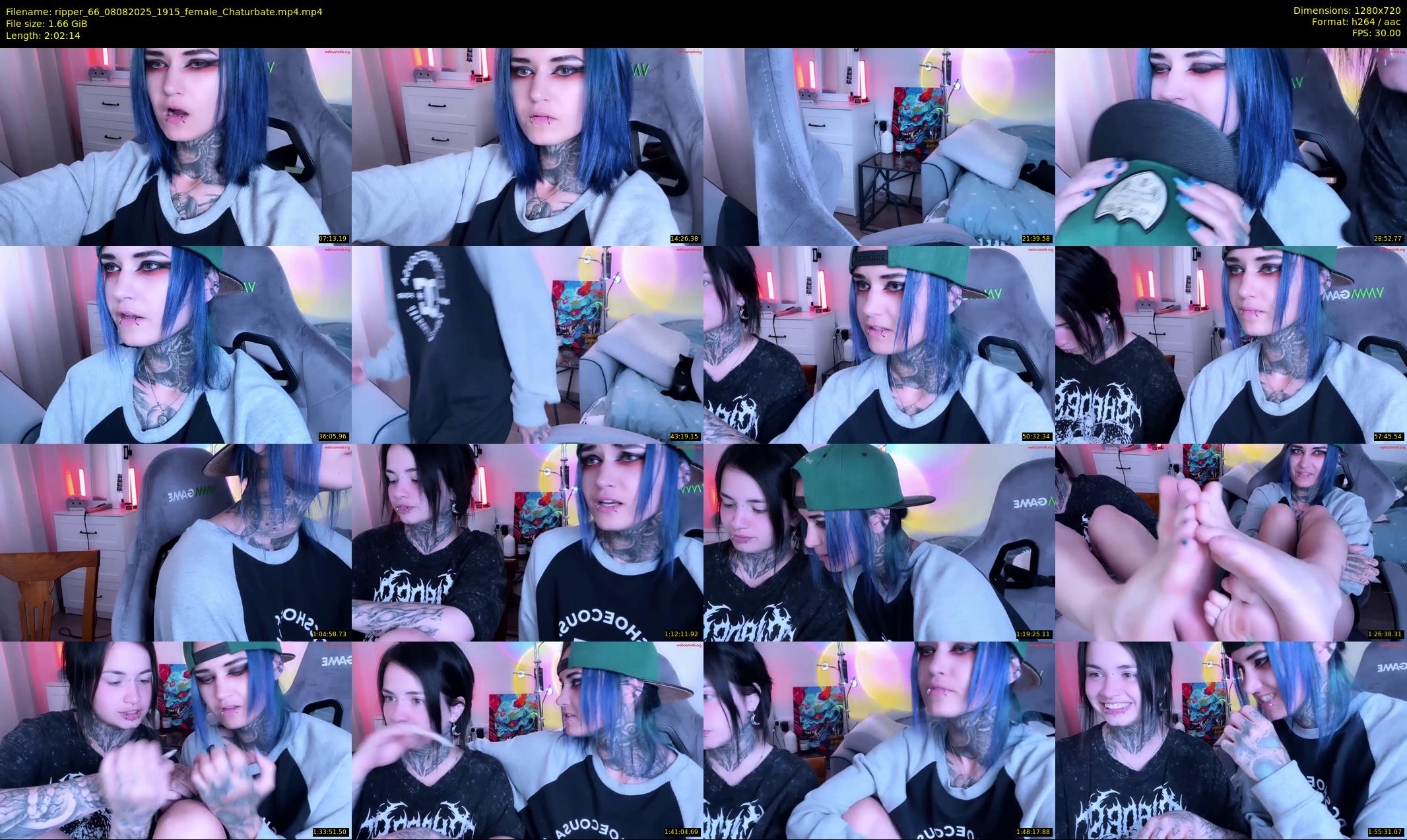 ripper_66 — 123 minute Chaturbate female cam show recording, 720p, Aug 8, 2025