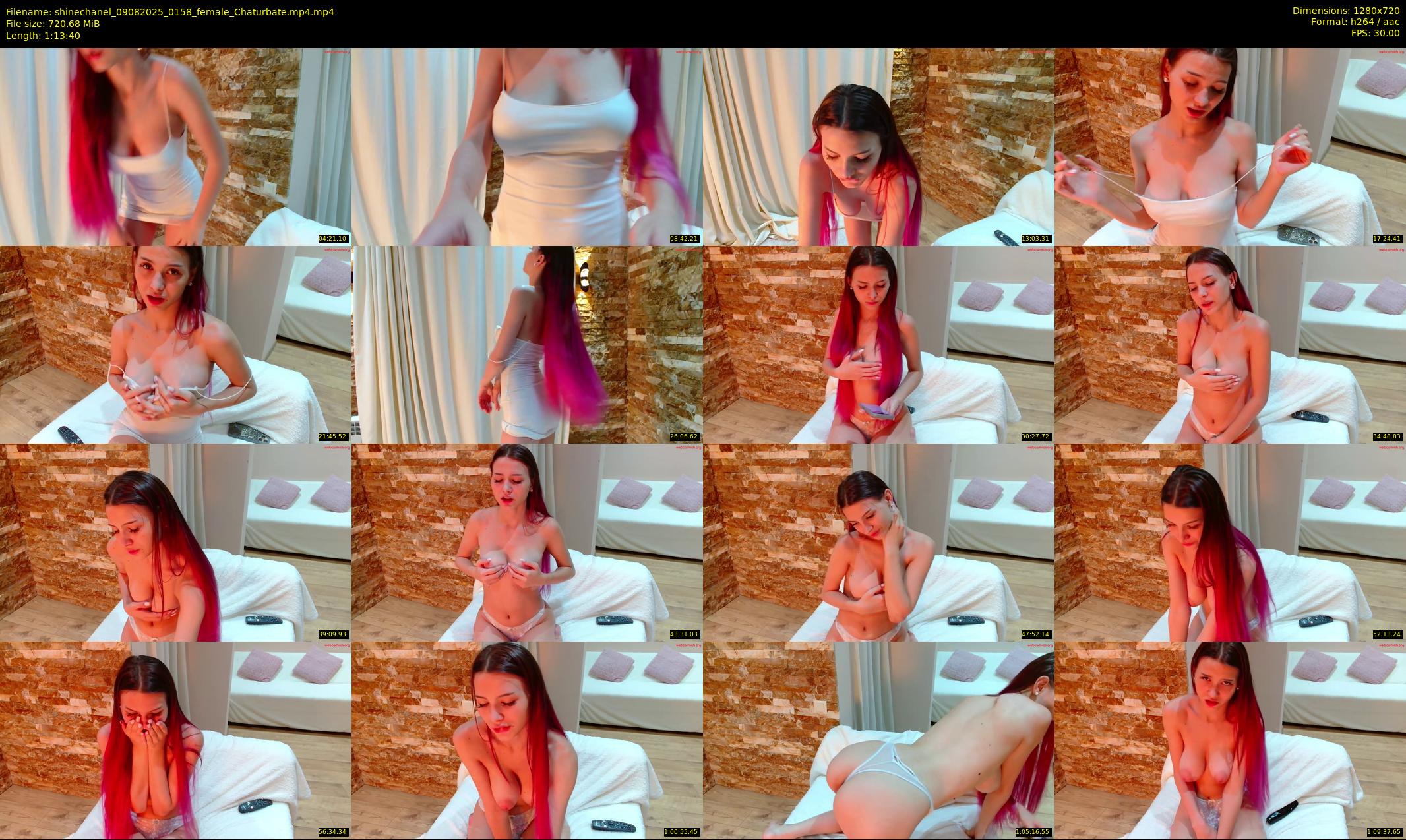 shinechanel — 74 minute Chaturbate female cam show recording, 720p, Aug 9, 2025