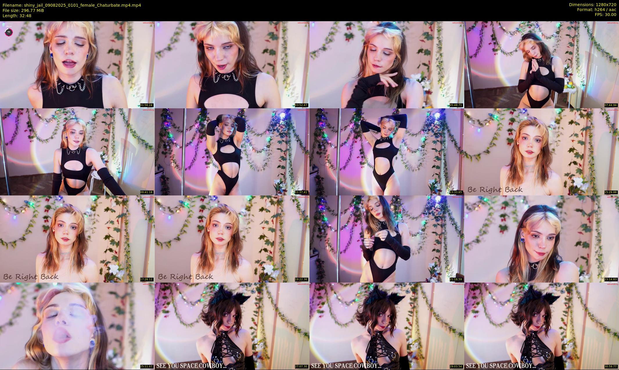 shiny_jail — 33 minute Chaturbate female cam show recording, 720p, Aug 9, 2025